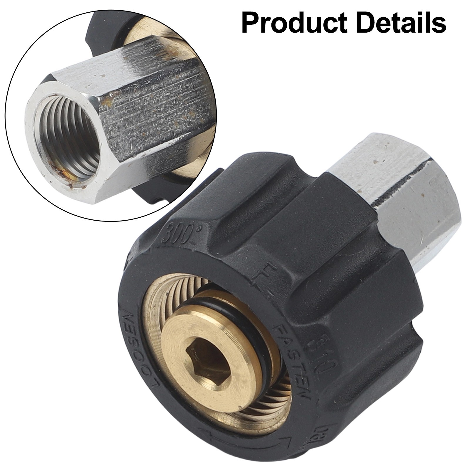 Hassle M22 14/15mm to 3/8 Female Adapter for Pressure Cleaner