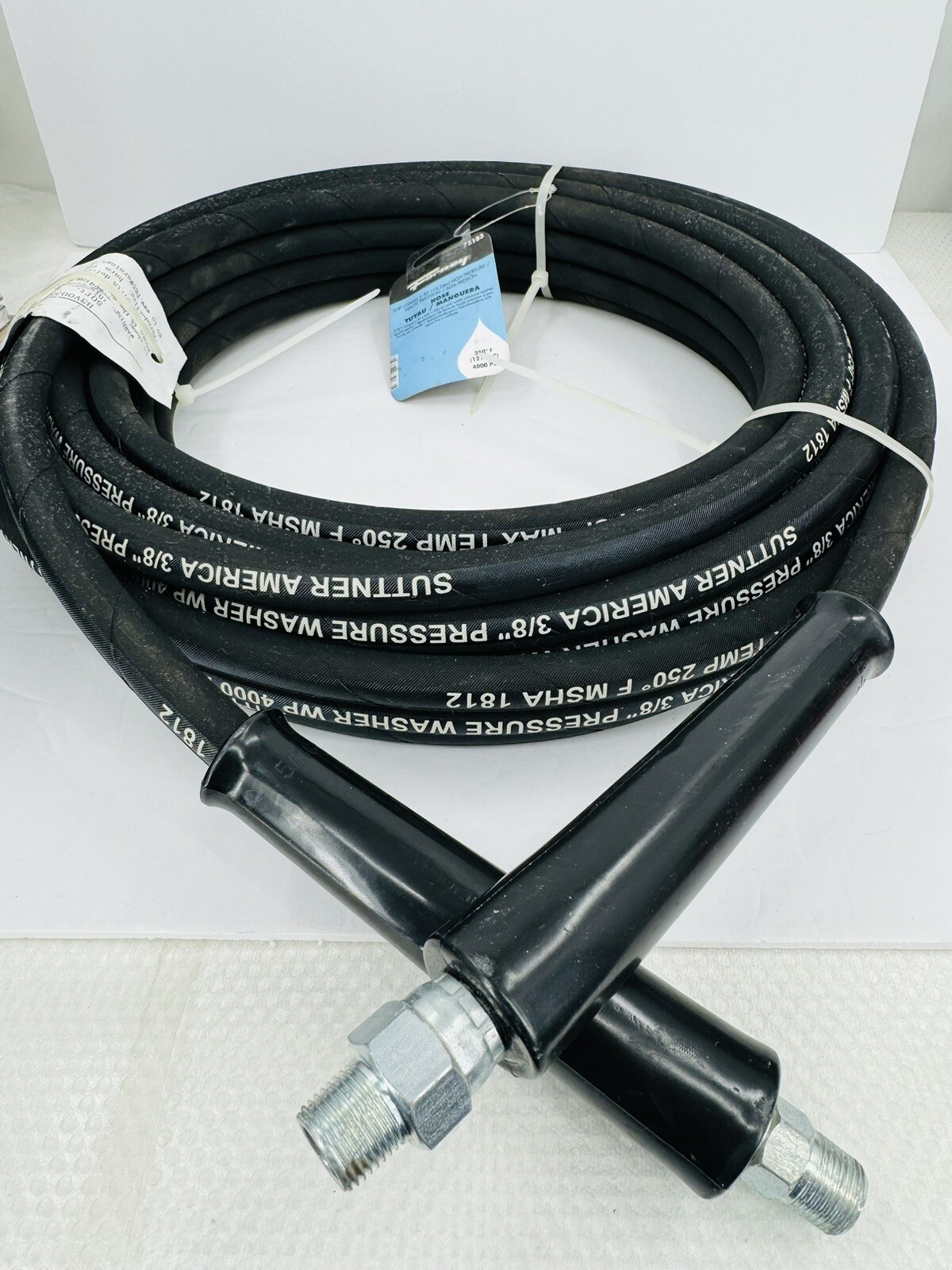 Forney (#75183) 3/8 In. x 50 Ft. 4000 psi Male Pressure Washer Hose
