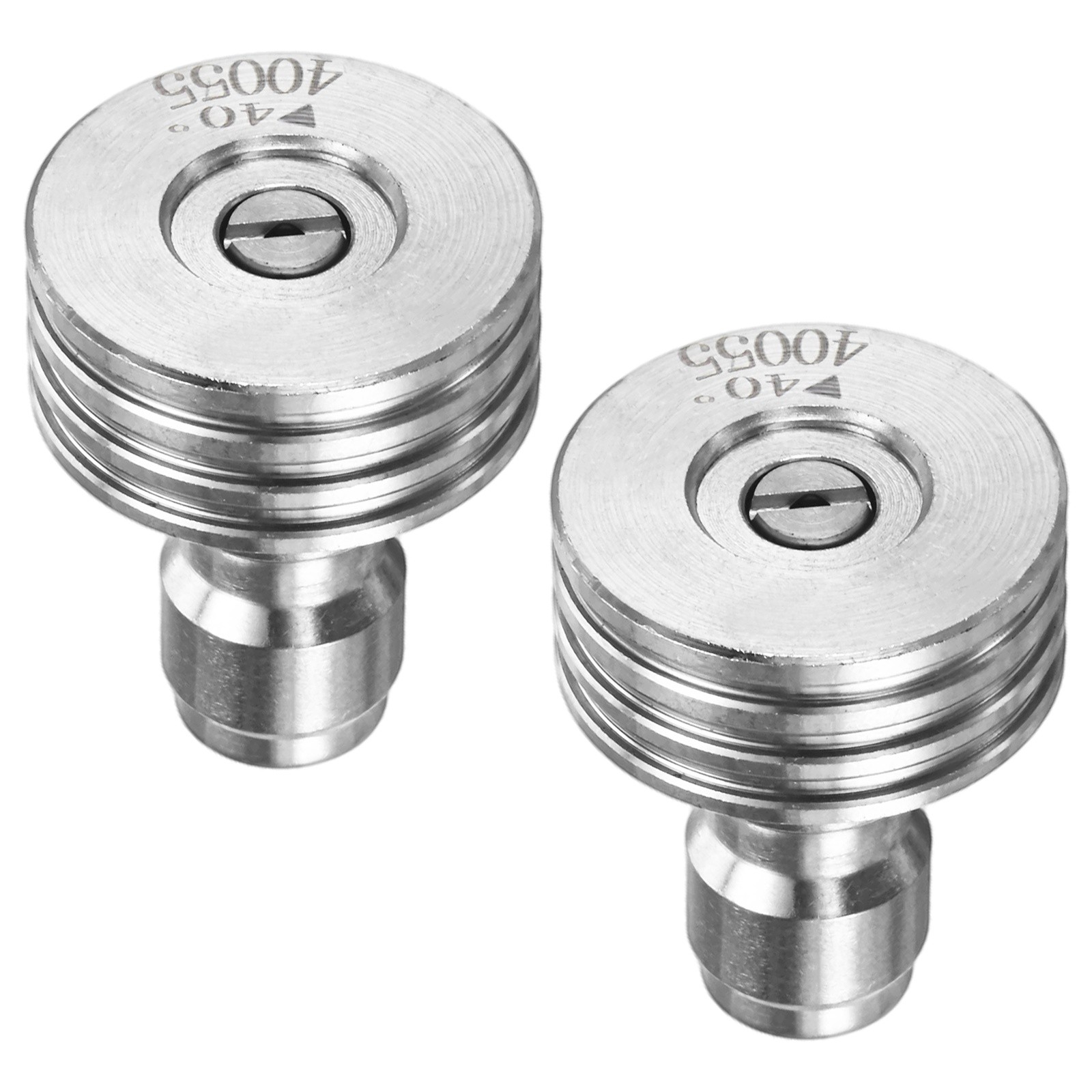 2-Pack 40 Degrees Pressure Washer Nozzle Tips, 1/4 Inch Quick Connect, 1.400mm