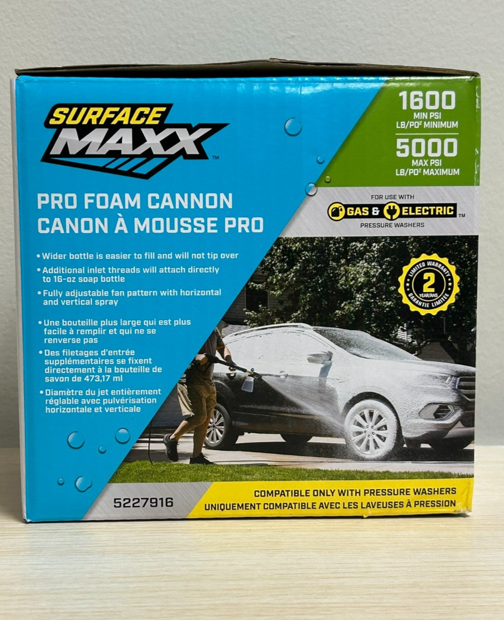 SurfaceMaxx 5000-PSI Pro Foam Cannon
