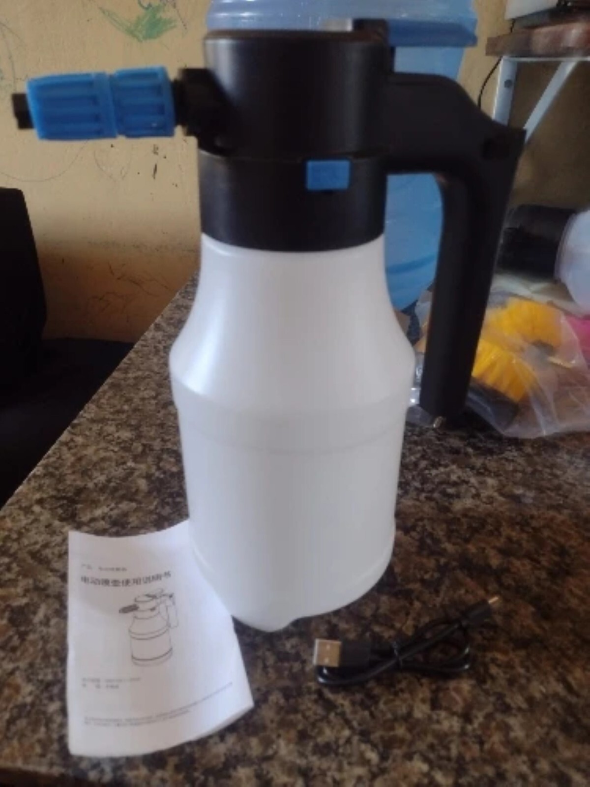 Electric Car Foam Sprayer with USB Pressurized Foam Car Wash Sprayer for Home