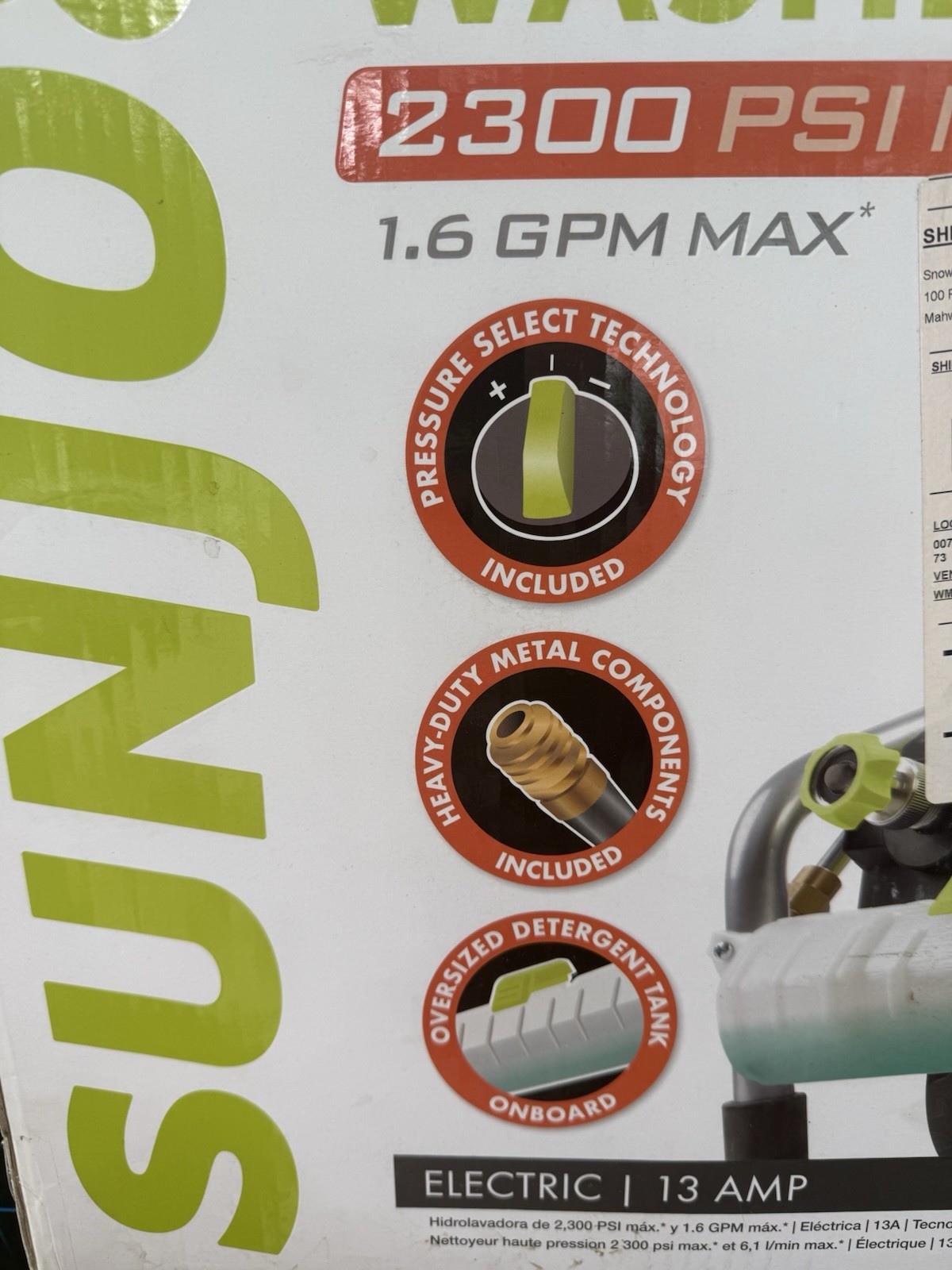 Sun Joe SPX4004-MAX 2300 PSI Electric Pressure Washer