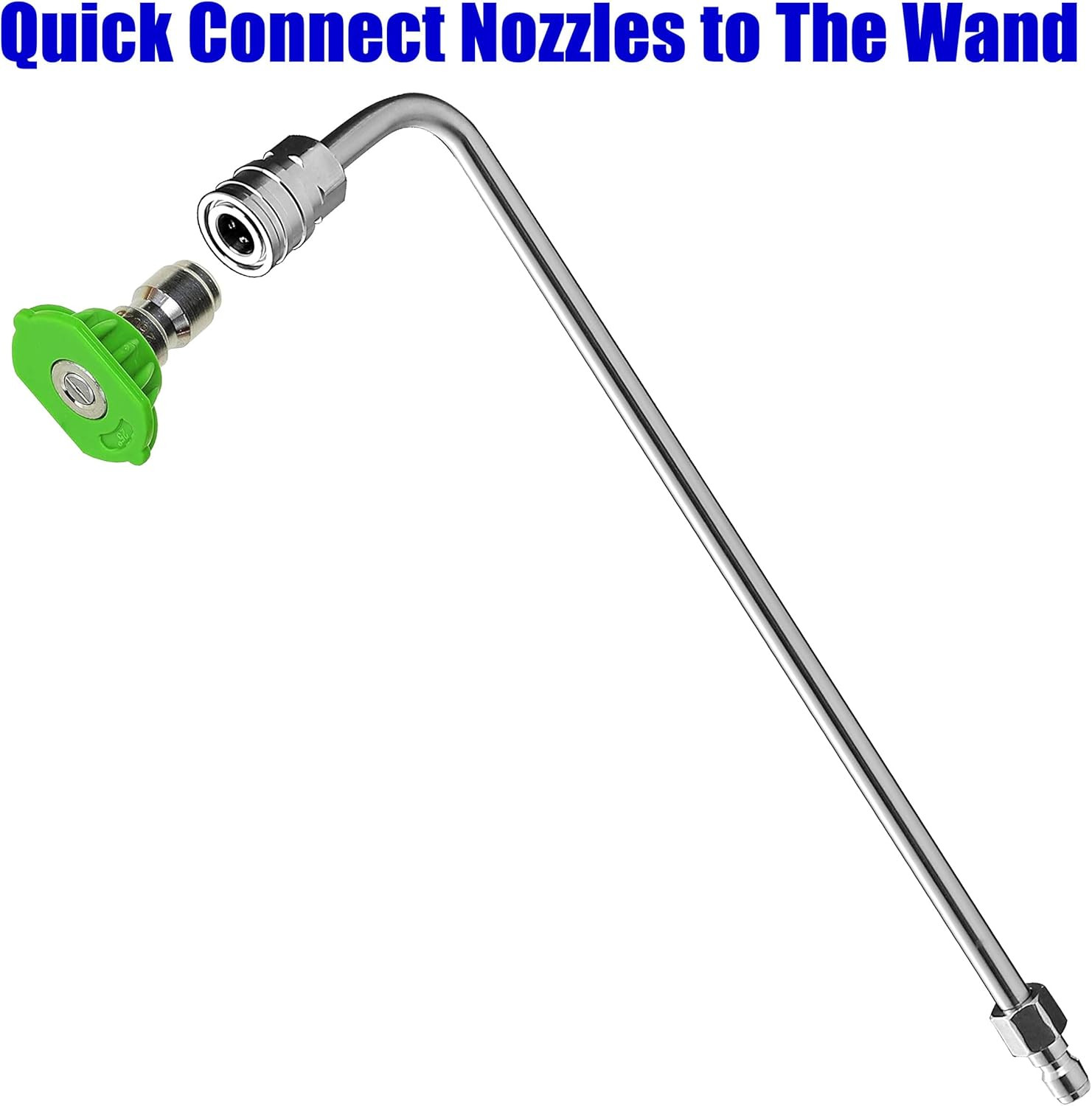 M MINGLE Pressure Washer Wand Extension, 90 Degree Curved Angled, Undercarriage