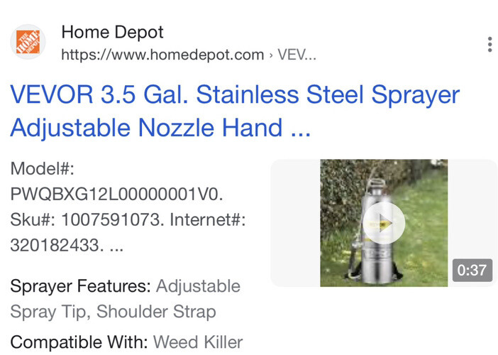 12L/3.5 Gallon Auto Pressure Stainless Steel Sprayer-Brand new Still In Box
