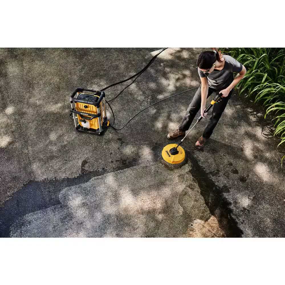 12 In. Rotating Driveway and Sidewalk Surface Cleaner Pressure Washer Attachment