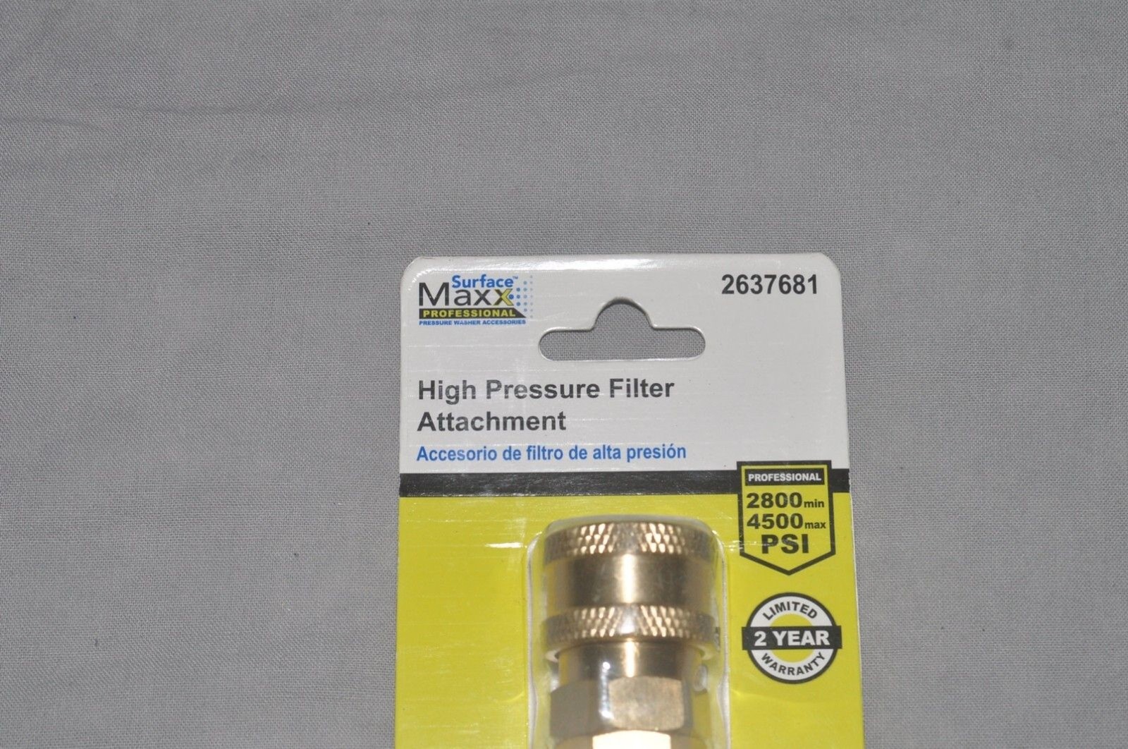 Surface Maxx High Pressure Filter Attachment 1/4″ QD Fitting – 4 PACK