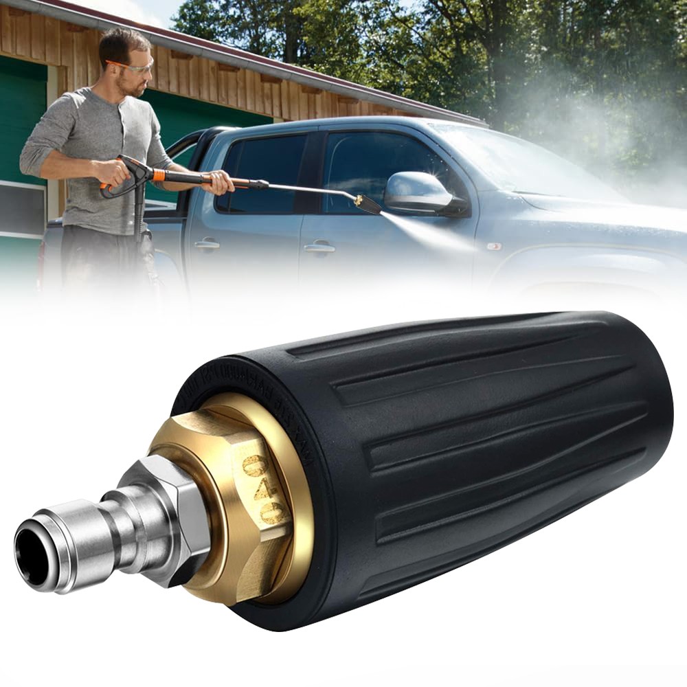 4.0GPM High Pressure Washer Rotating Turbo Nozzle Spray Tip 4000PSI 1/4″ Quick🔥