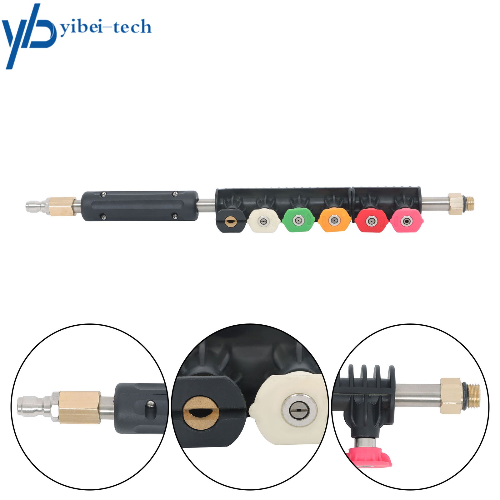 97in Pressure Washer Extension Wand Upgrade Power Washer Lance with Spray Nozzle