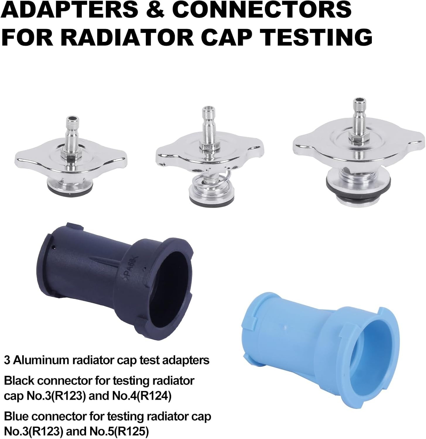 Kit universal de 28 comprobadores de presión de radiador, kit de llenado y purga