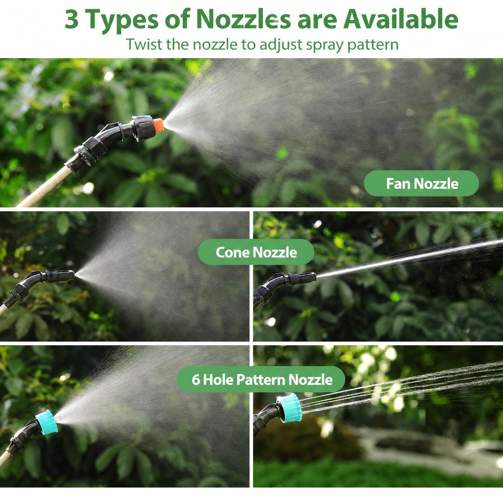 Battery Powered Sprayer Wand,23.6″ Sprayer Telescopic Wand with 3 Spray Force…