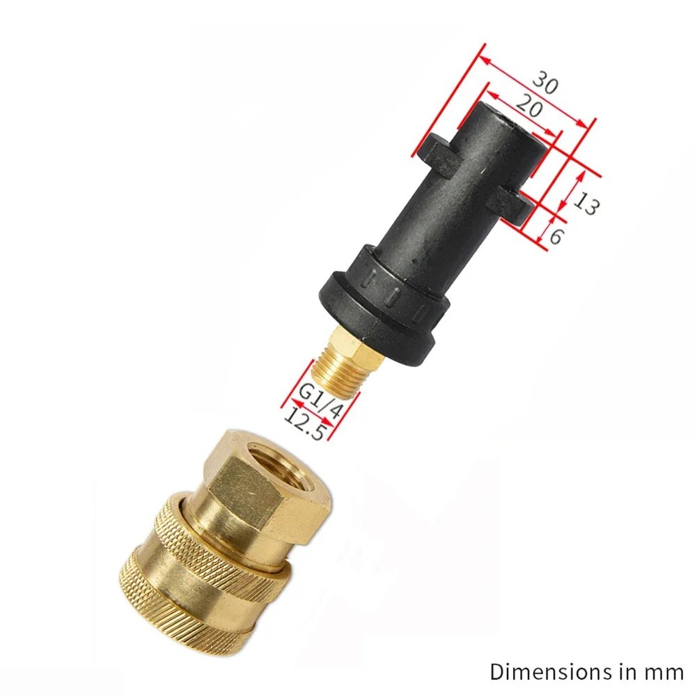 1/4″ Pressure Washer Quick Connect Adapter Bayonet Fitting for Karcher