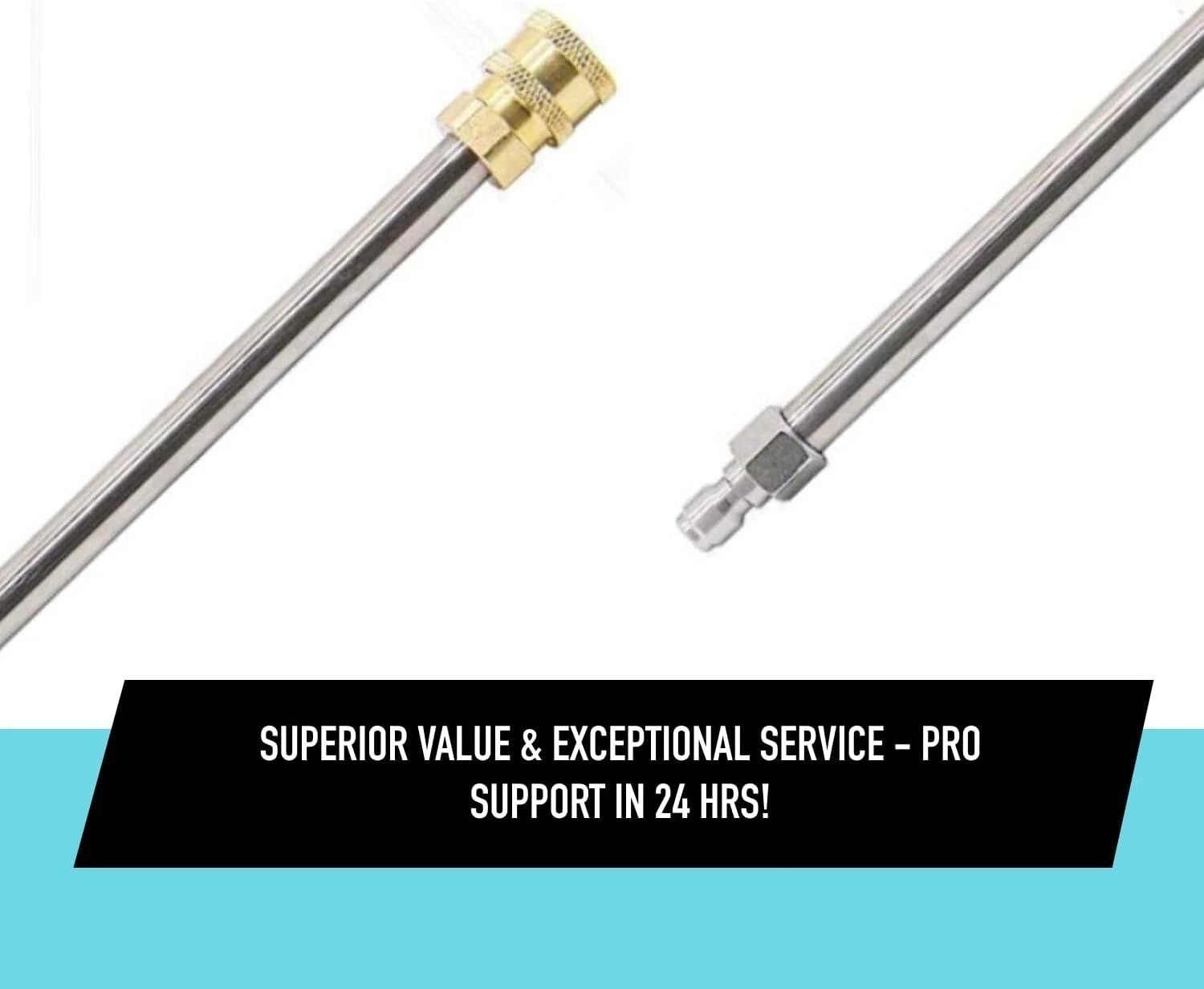 Pressure Washer Extension Wand, 17 Inch Stainless Steel, Power Lance, 1/2 Pack