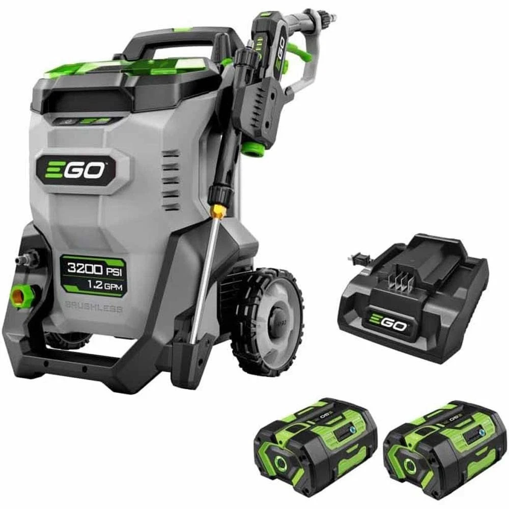 NEW! EGO HPW3204-2 POWER+ 3200 PSI Pressure Washer Kit, 56V 6.0 Ah, 320W