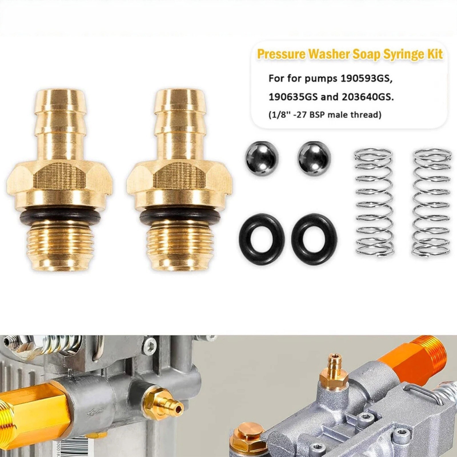 Professional Chemical Injector Replacement Part Kit for Pressure Washer Systems