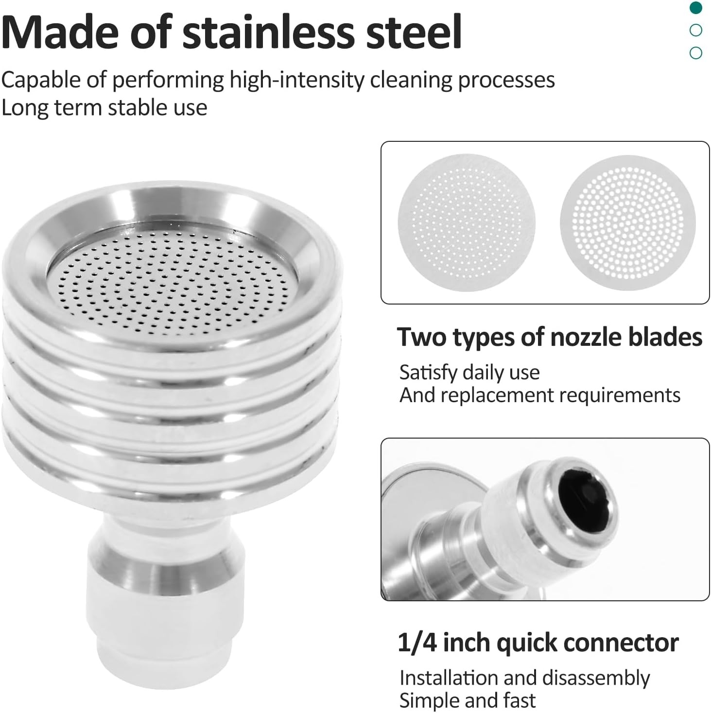 Pressure Washer Shower Nozzle, Pressure Washer Tips Spray Nozzle, Soft Rain Show