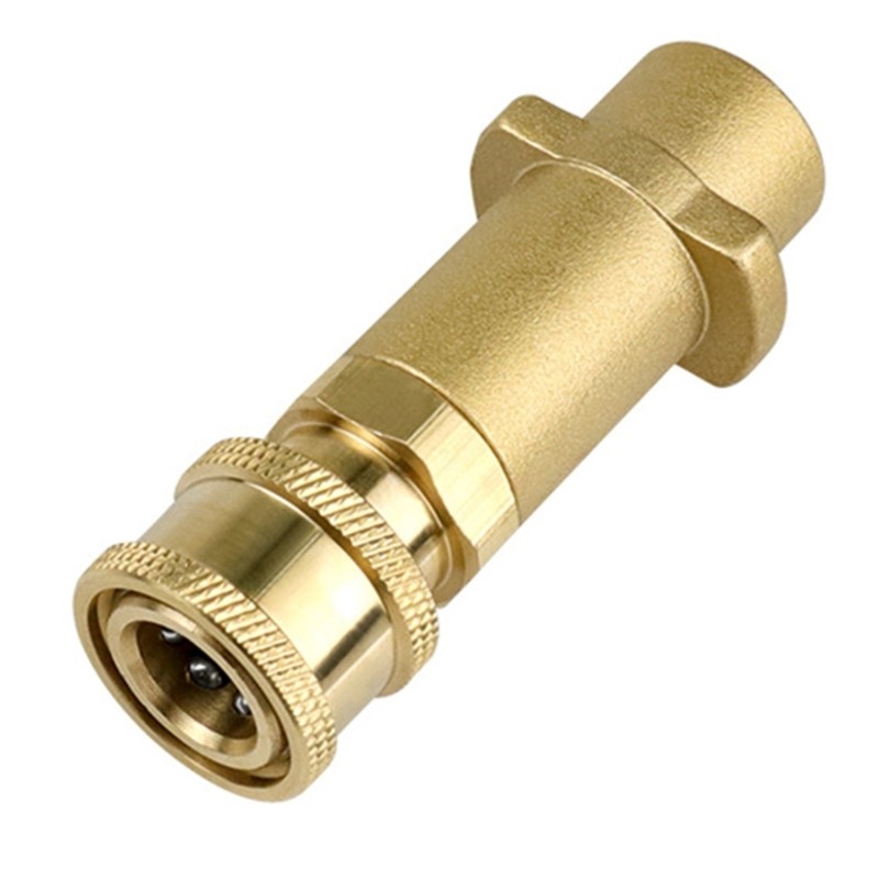 Pressure Washer Adapter Brass Fitting Quick Insert for Foams Bottle Nozzle Brush