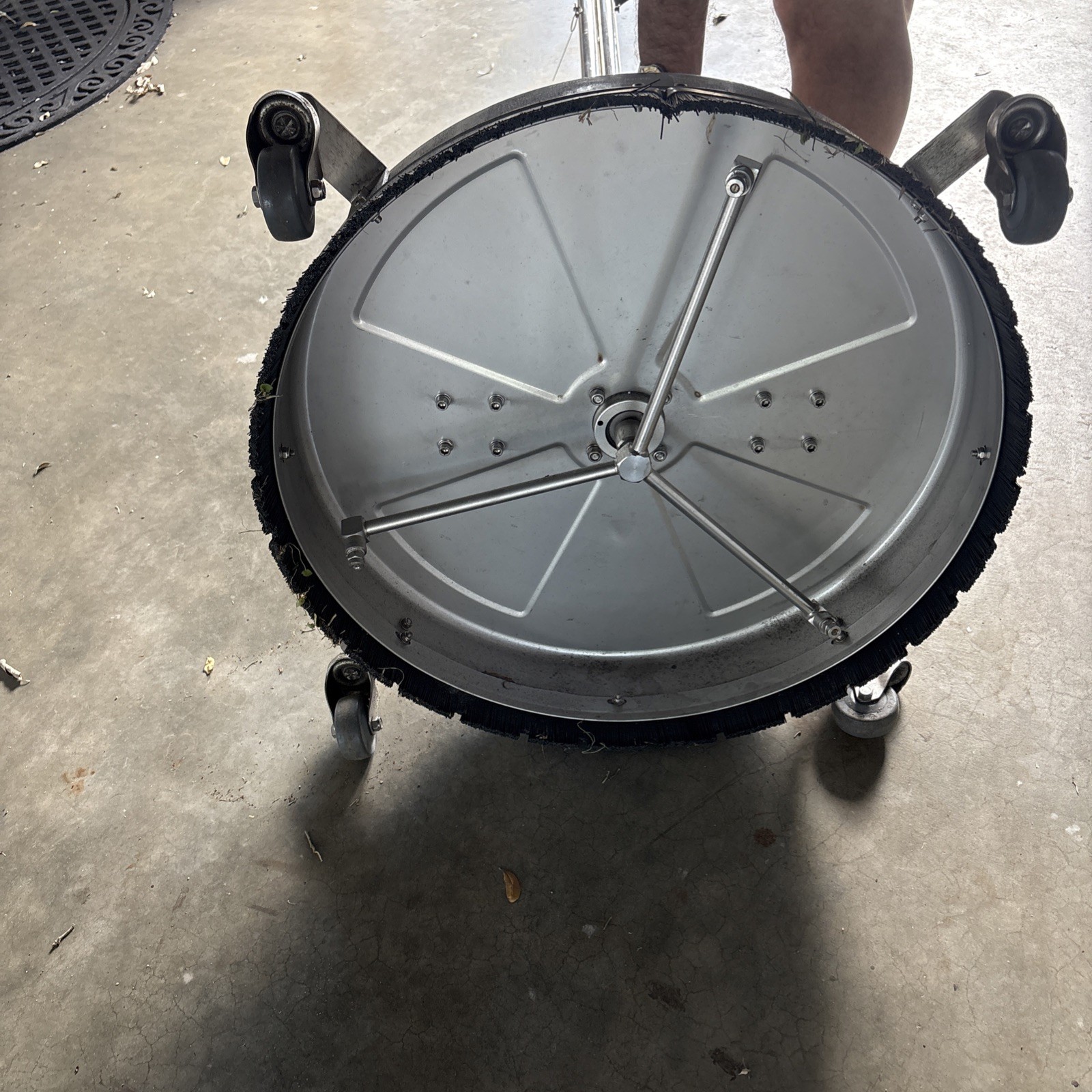 BOCOM 24-Inch Stainless Steel Pressure Washer Surface Cleaner – 4000 PSI Power