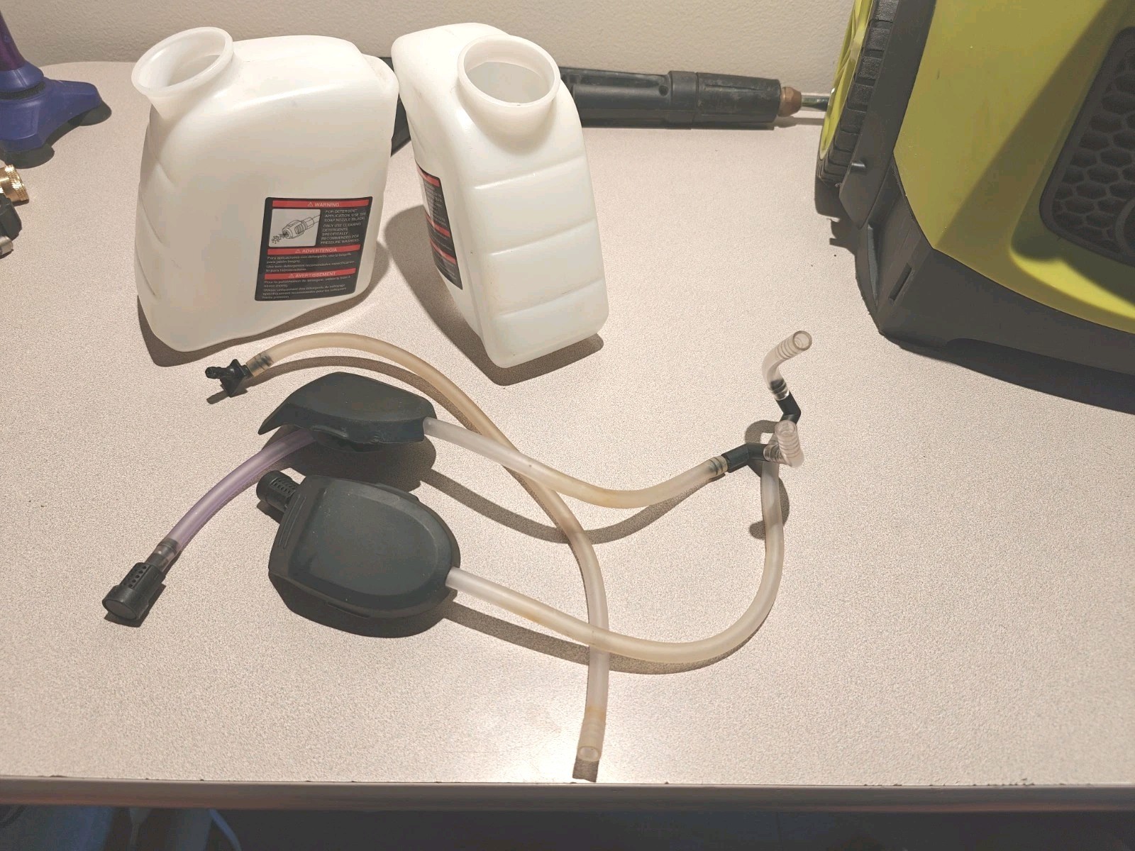 Sun Joe SPX3000 Pressure Washer Detergent Tanks Complete With Lids Hoses Filters