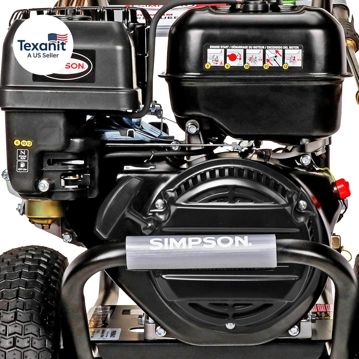 Simpson 4400 PSI Gas Pressure Washer, 4.0 GPM Commercial Power Washer, Cold Wate