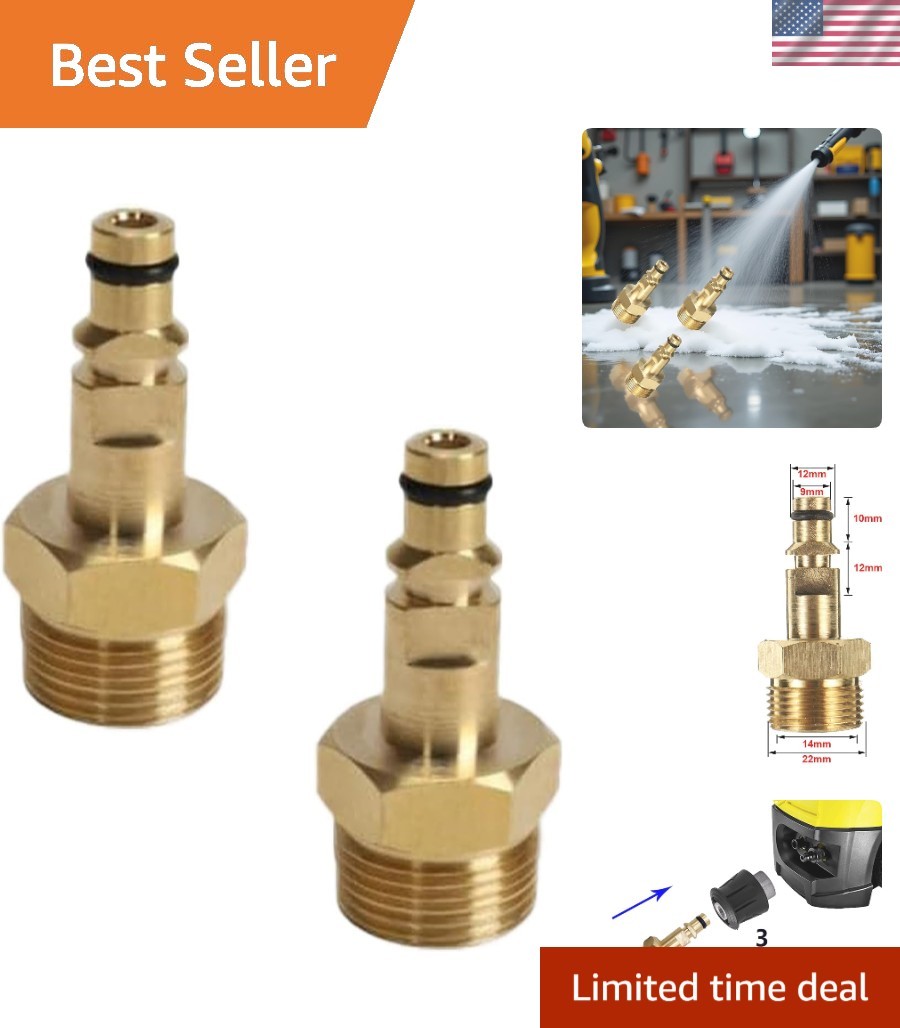 Versatile M22 Quick Connect Adapters for High Pressure Washer – 2 Pieces