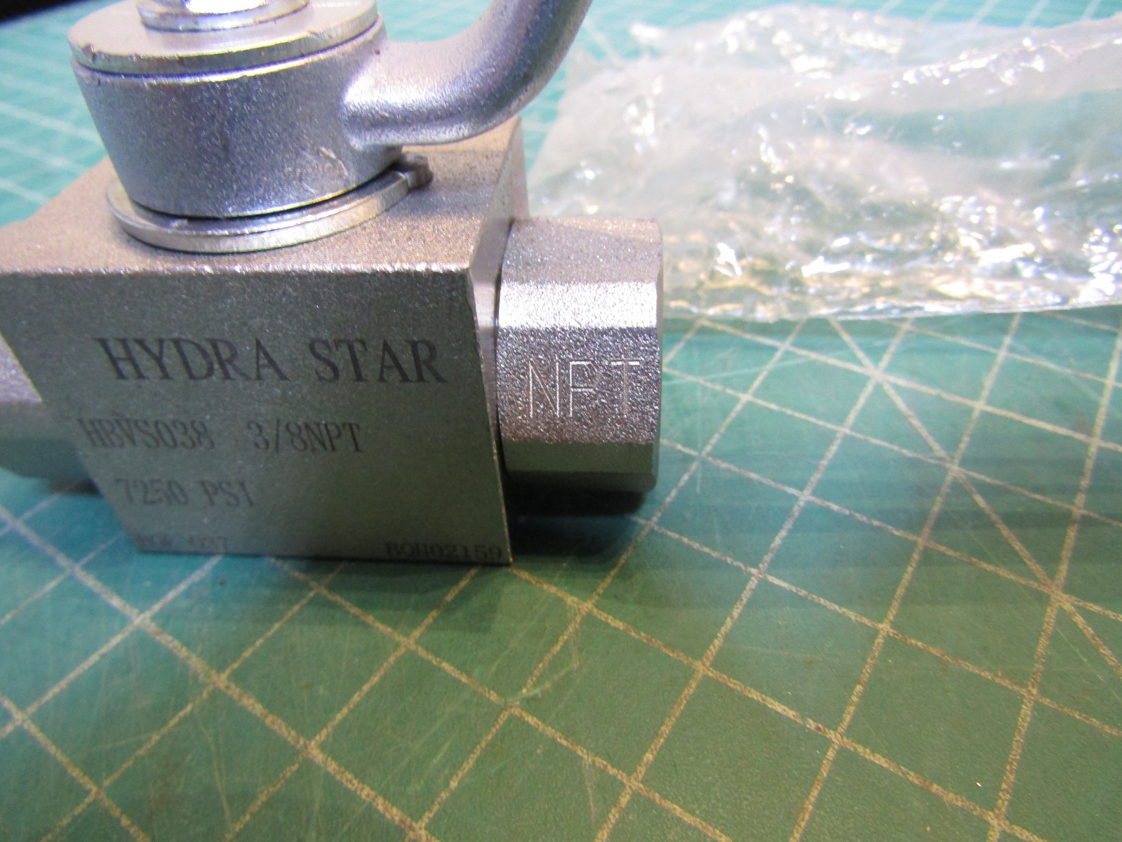 1 – Hydra Star HBVS038 3/8″ FNPT Pressure Washer Ball Valve 7250 PSI, BOE-037. N