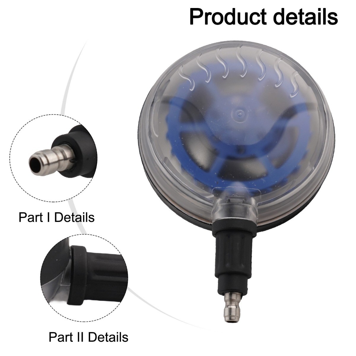 High Pressure Washer Rotating Brush With 1/4-Quick-connector-Male Car Wash Tools