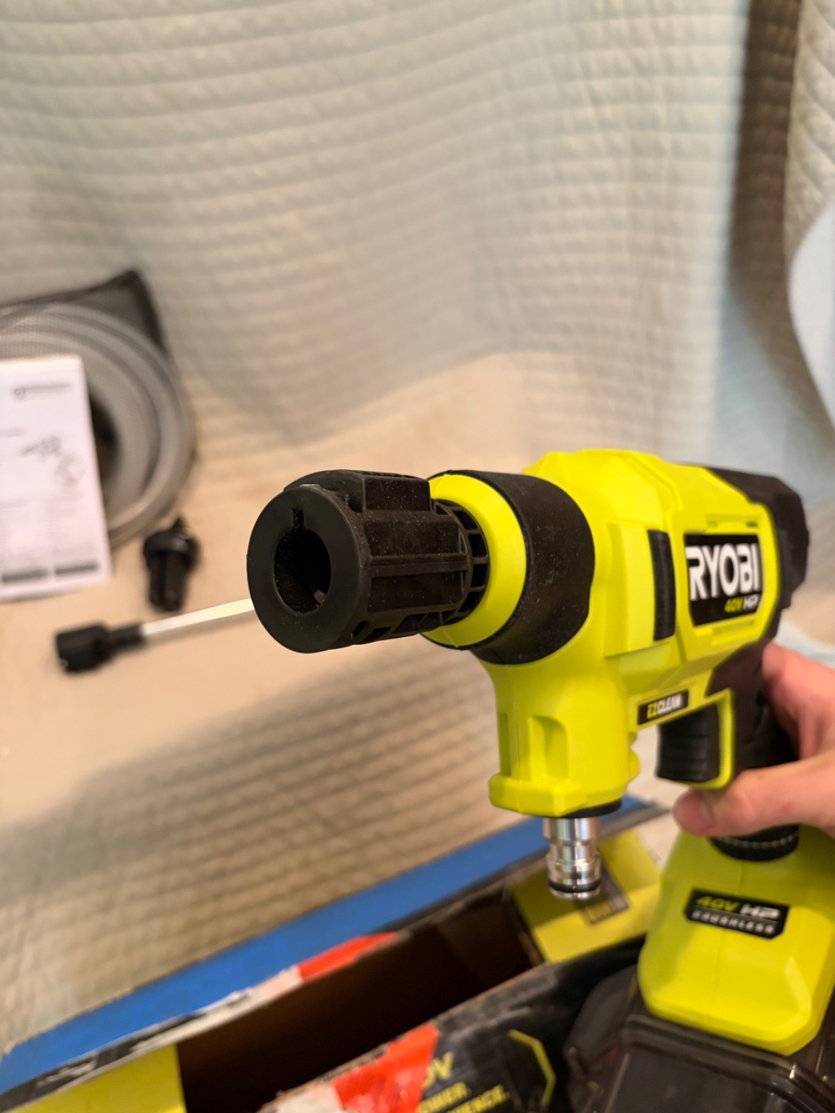 RYOBI 40V HP Brushless EZClean 600 PSI 0.7 GPM Cold Water Power Cleaner