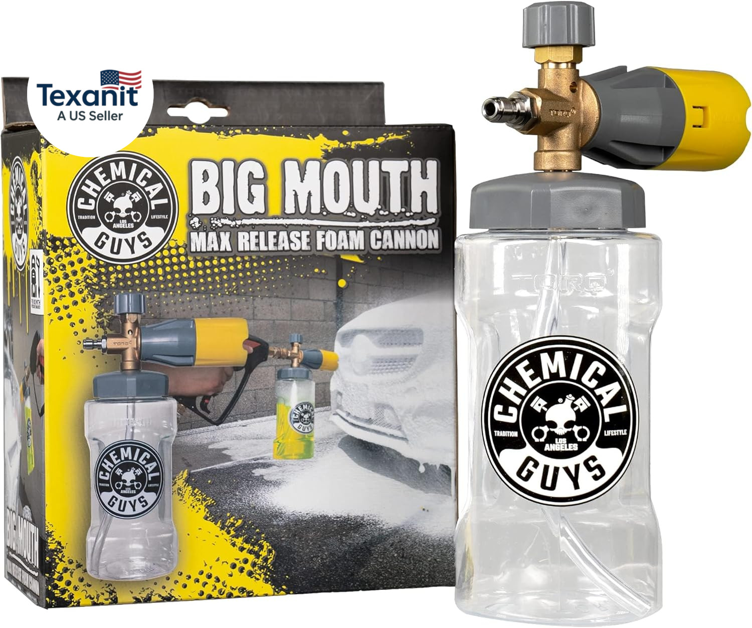 Big Mouth Max Release Foam Cannon – Foam Cannon for Pressure Washer for Car Wash