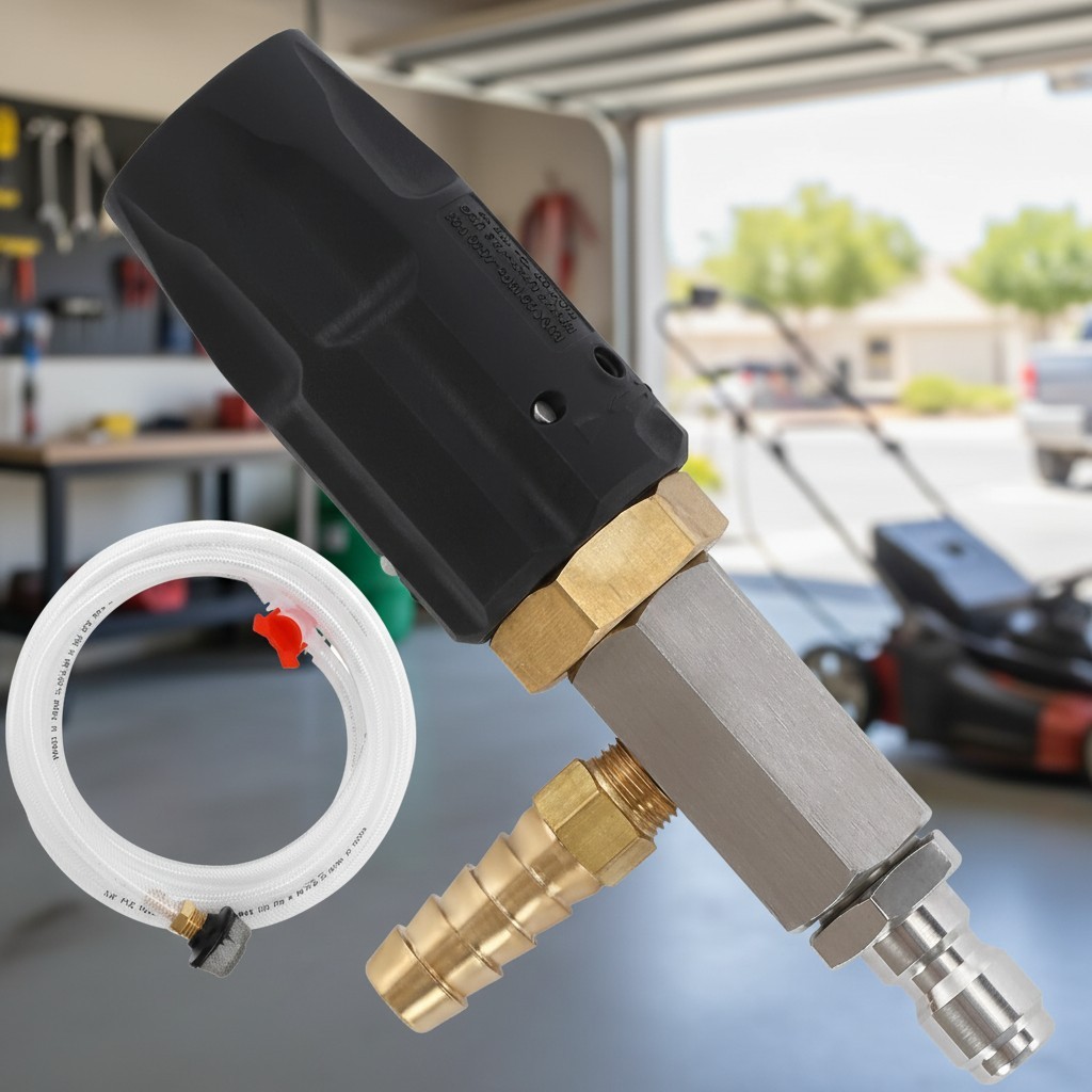 Adjustable Downstream Injector Kit for Pressure Washer – Long Range Nozzle
