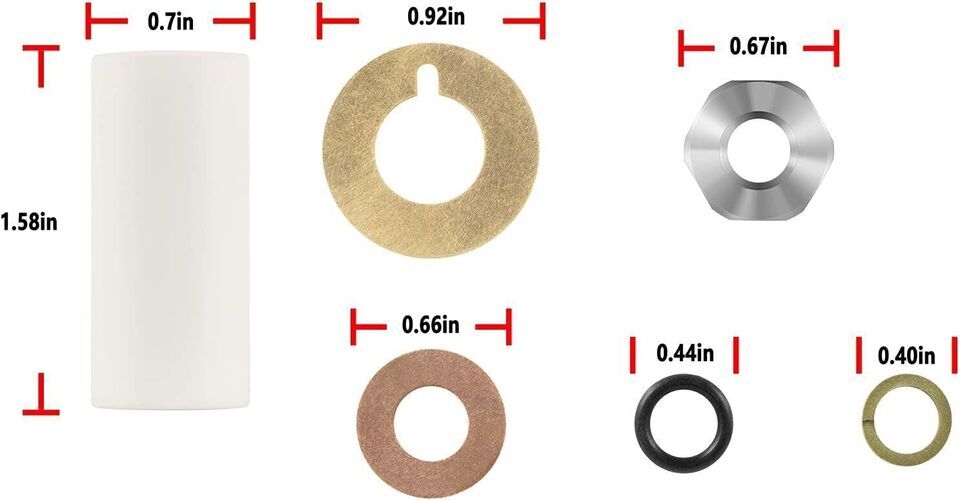 AR2546 Piston Kit Ceramic Plunger Repair Kit For Annovi Reverberi RK RKA RKV XRV