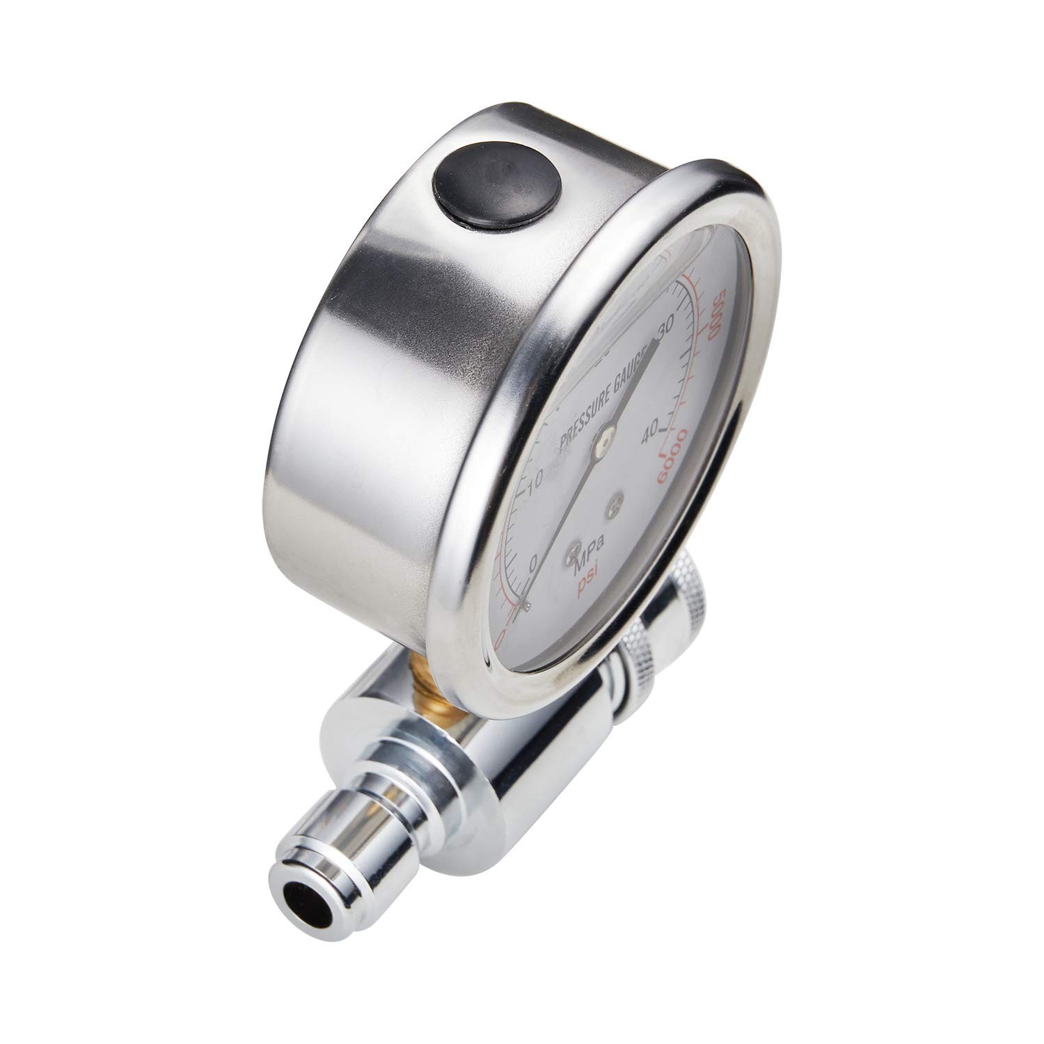 6000 PSI Pressure Washer Gauge 3/8 Inch Quick Connect Pressure Gauge for Power
