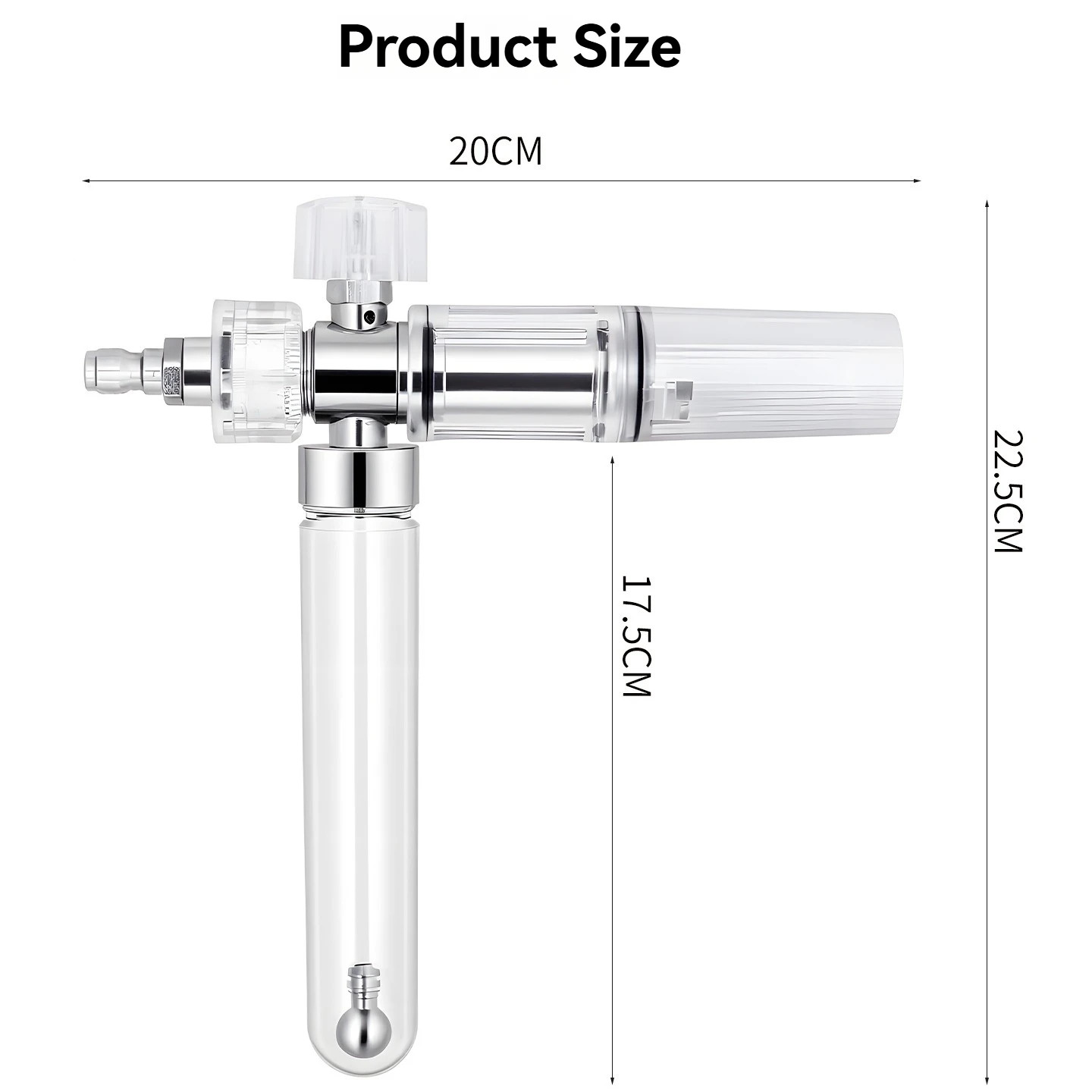 35Ml High Power Snow Foam Lance Foam Spray Pot, 1/4” Quick Connect Adjustable N