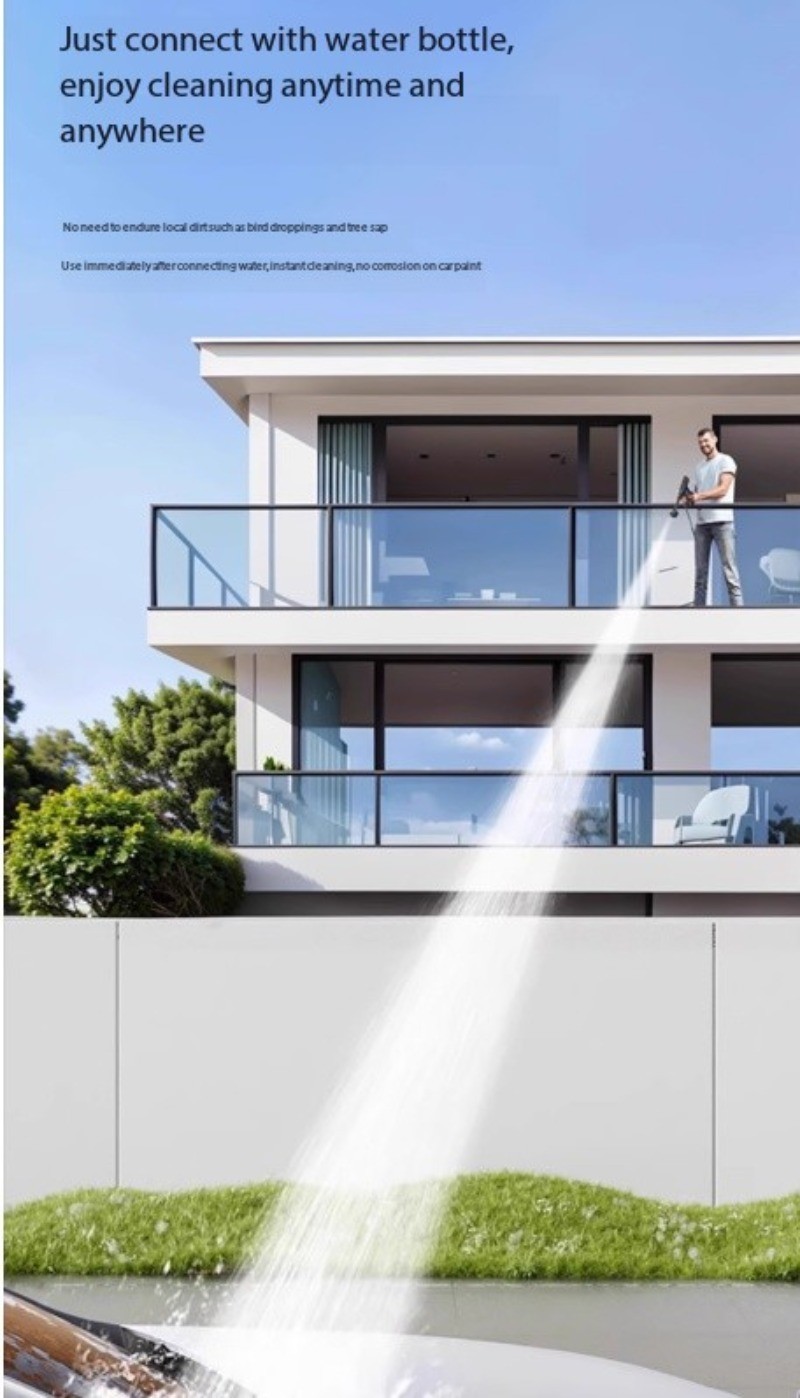 High-Pressure Car Wash Gun for Home Use Super-Powerful Wireless Car Washer