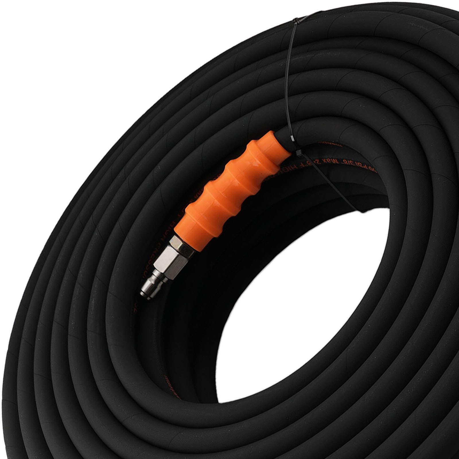 150FT Pressure Washer Hose 4800PSI Steel Wire Braid w/ 3/8″ M22-14mm Adapter