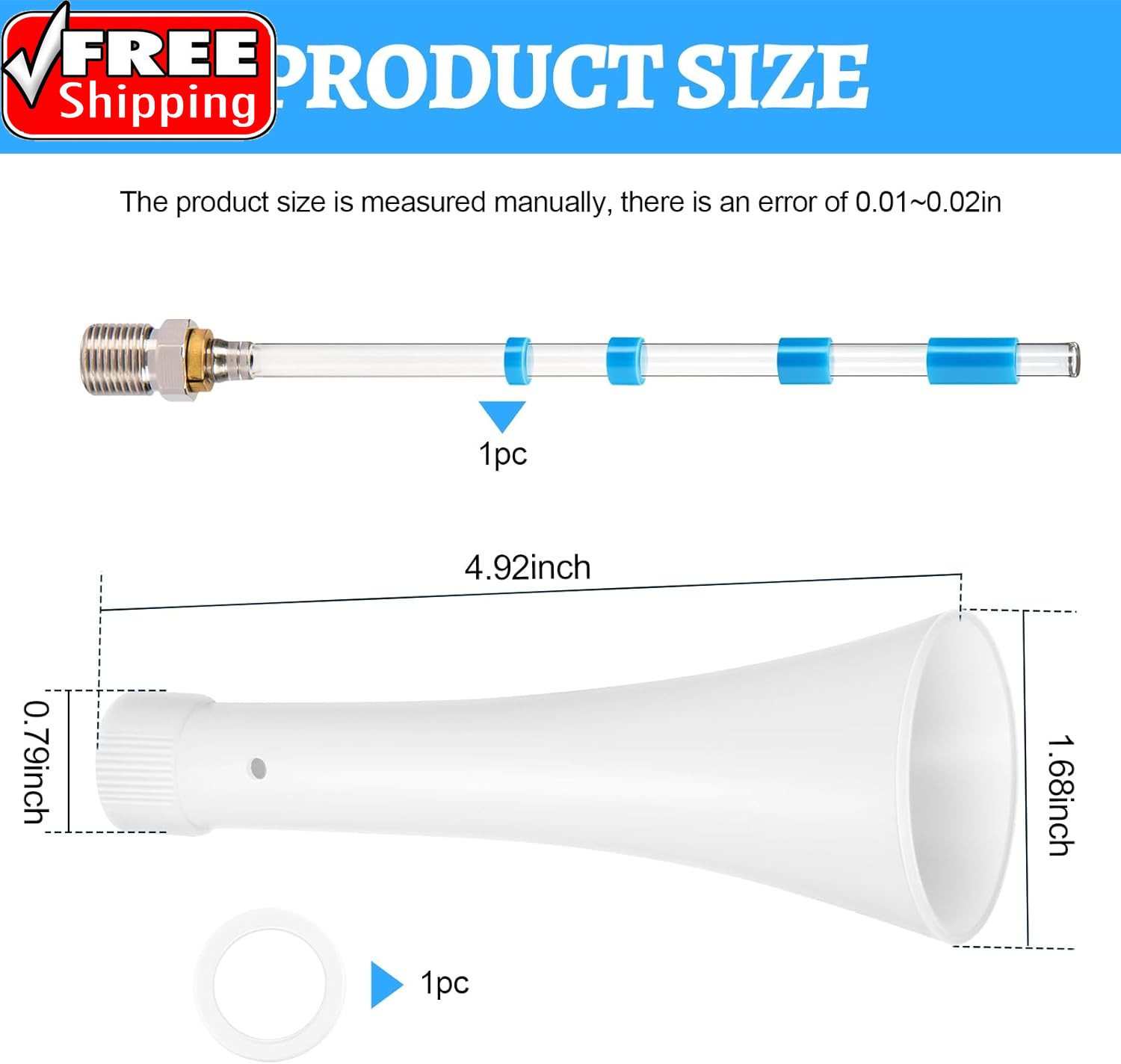 Nozzle Repair Kit for Car Cleaning Gun Parts Z-010 and Air Blow Out Tool Z-014 F