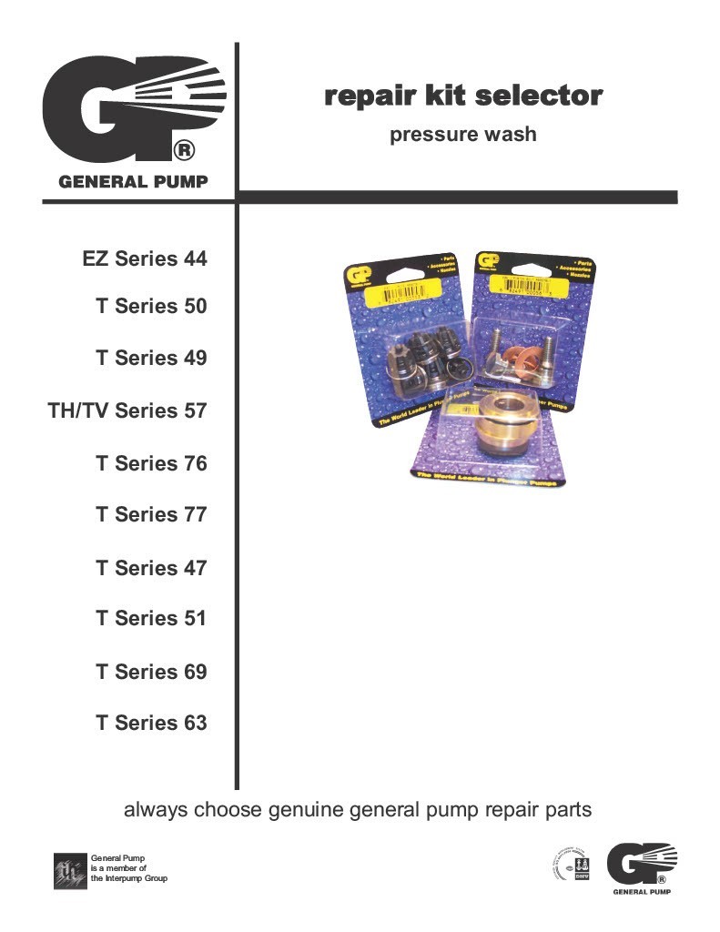 General Pump #88 Short Packing Kit 15mm K88 For T Series 56 Pumps TT9351, TT9441
