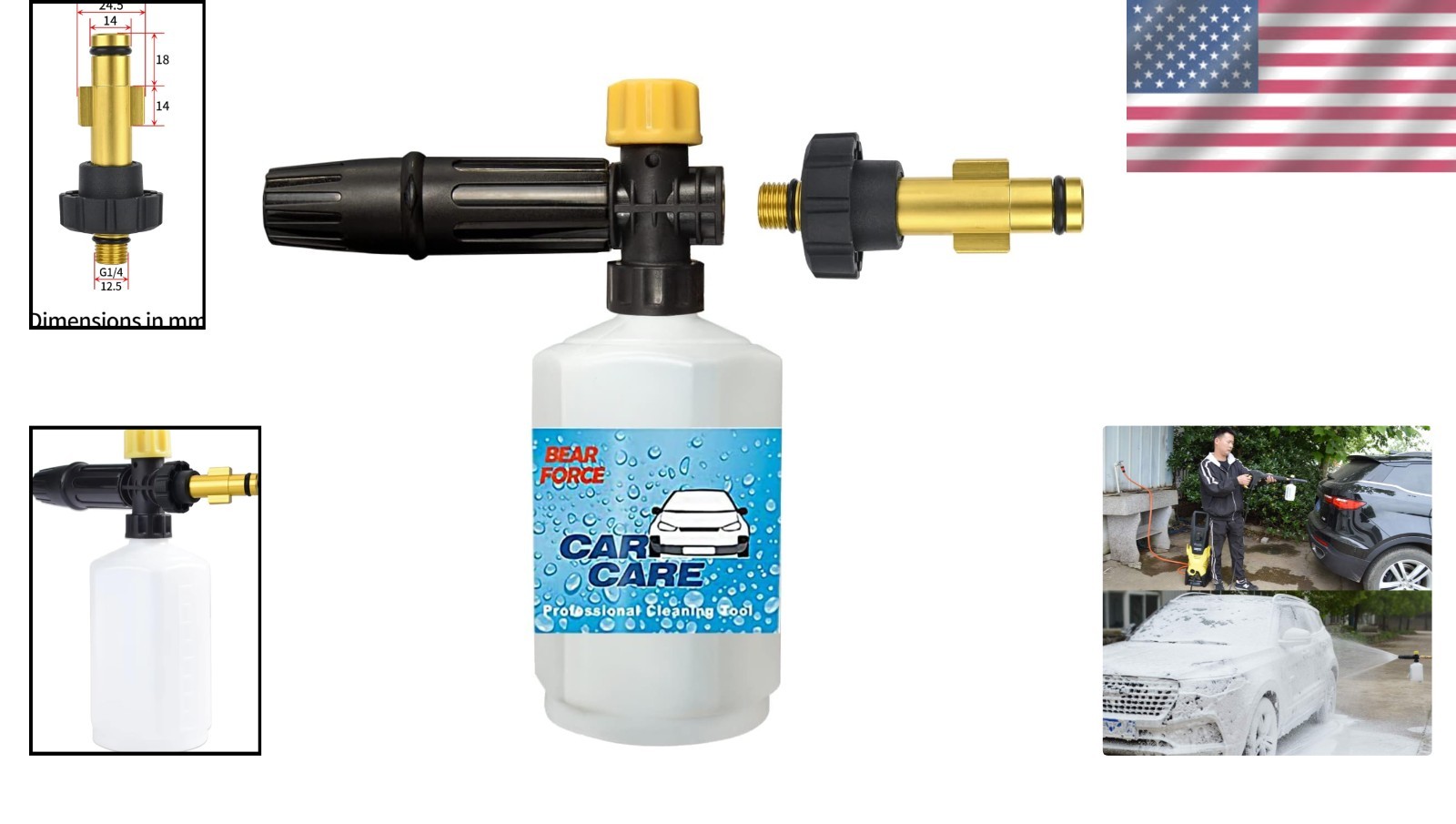 Eco-Friendly DIY Foam Cannon for Electric Pressure Washers – Dense Foam Output