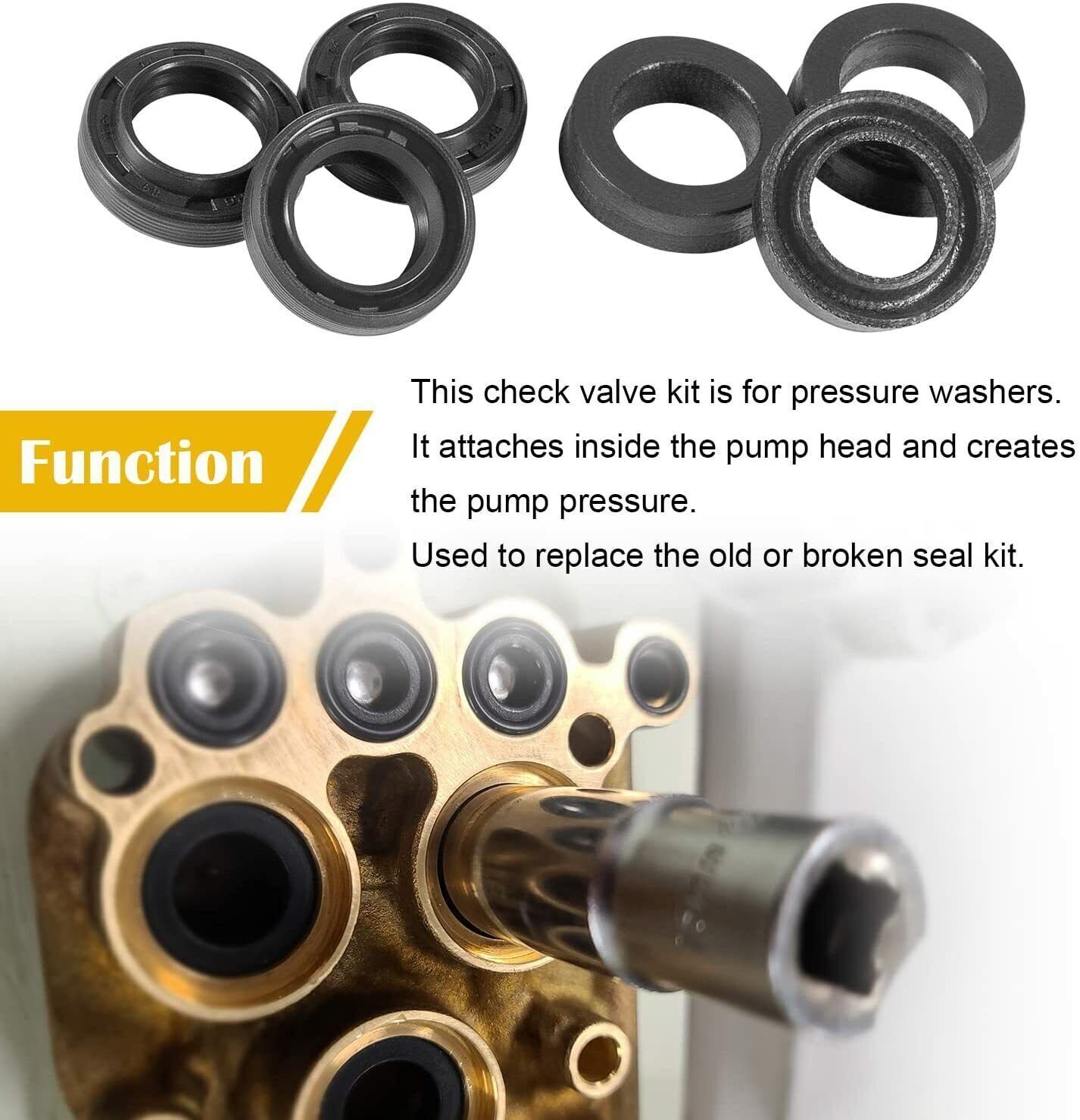 Upgraded Pressure Washer Seal Kit Used on Some Medium Frame Pressure Washer Pump