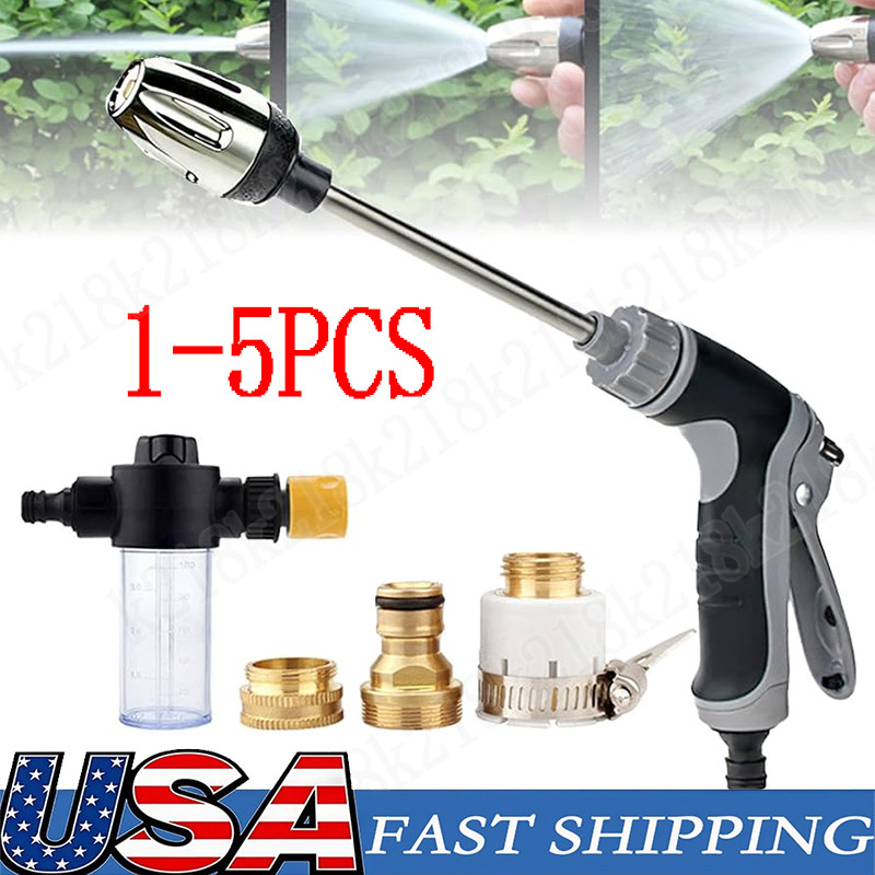 High Pressure Power Washer Water Spray Gun Nozzle Wand Attachment Garden Hose