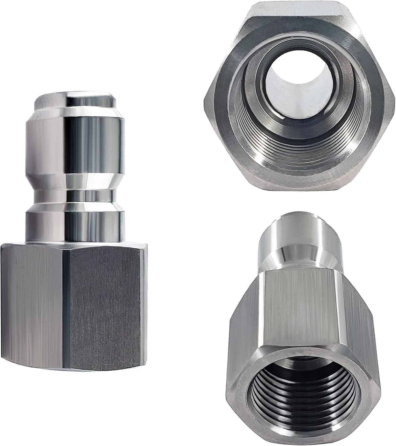 3/8″ Quick Connect Pressure Washer Male and Female Hose Adapter Set 1 Max 5000