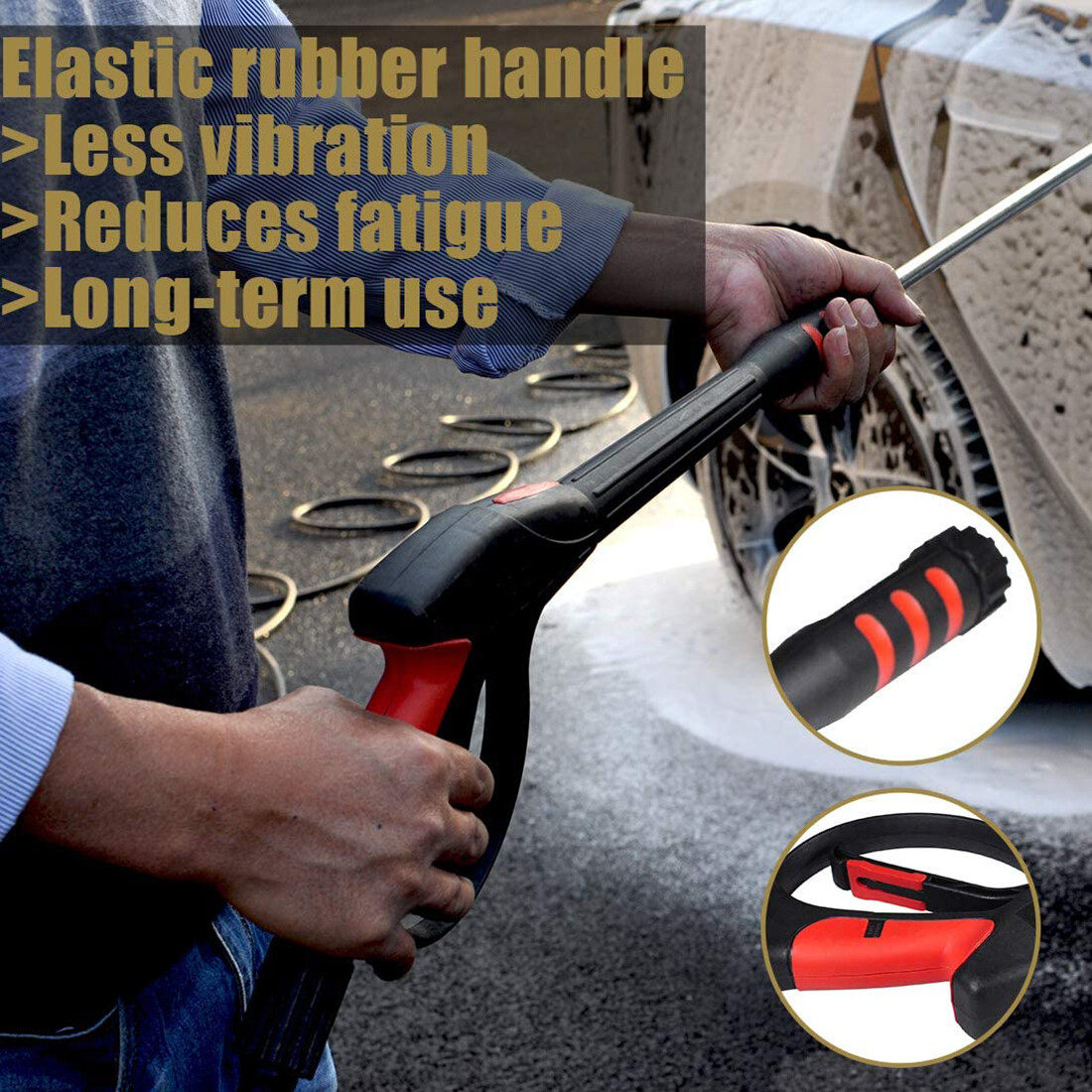 SPRAY GUN WAND LANCE & TIPS For Power Pressure Washer Water Pumps to 4000 PSI