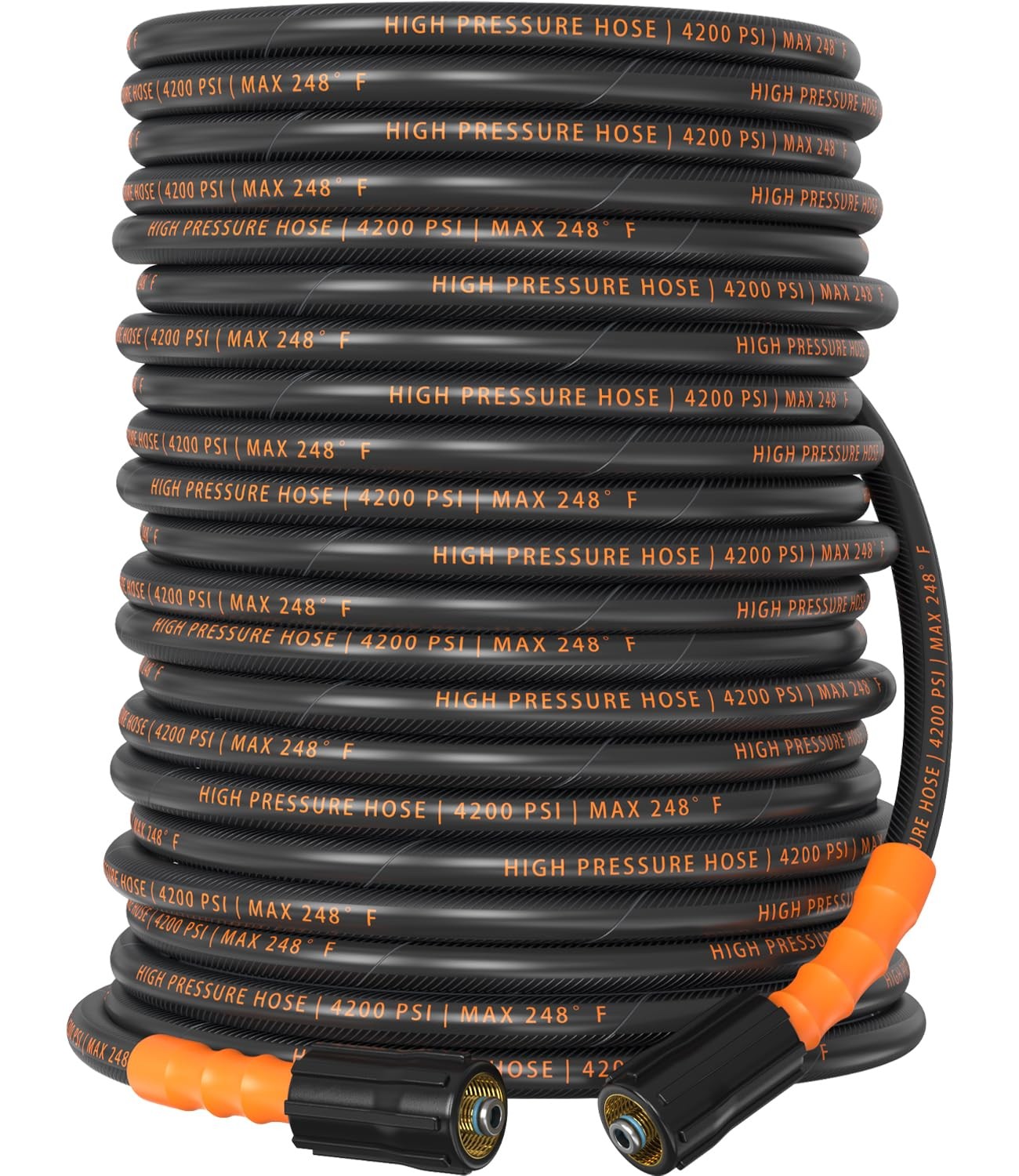 100 ft 4200 PSI Steel Braided Pressure Hose
