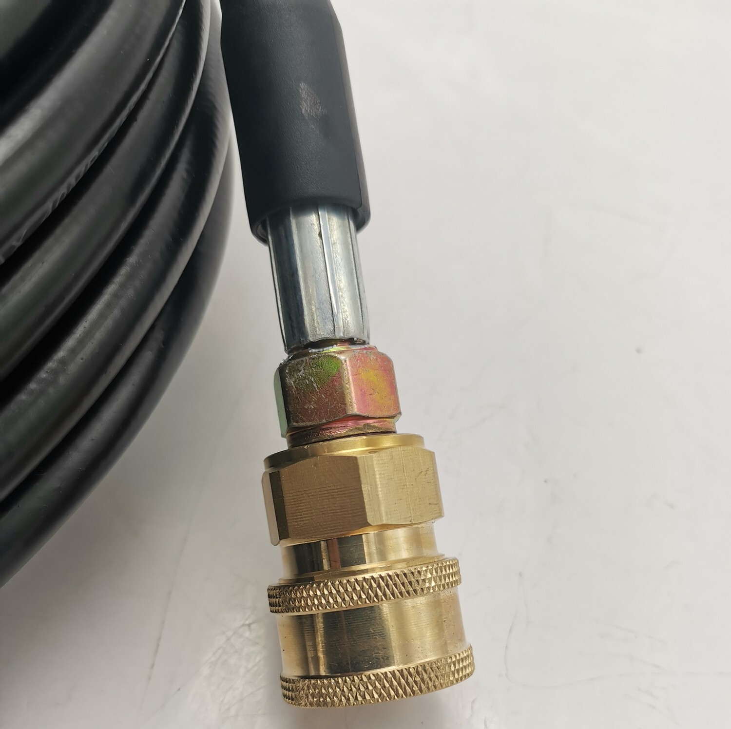 50FT 5800 PSI High Pressure Power Washer Hose 3/8″ Quick Connection Extension US