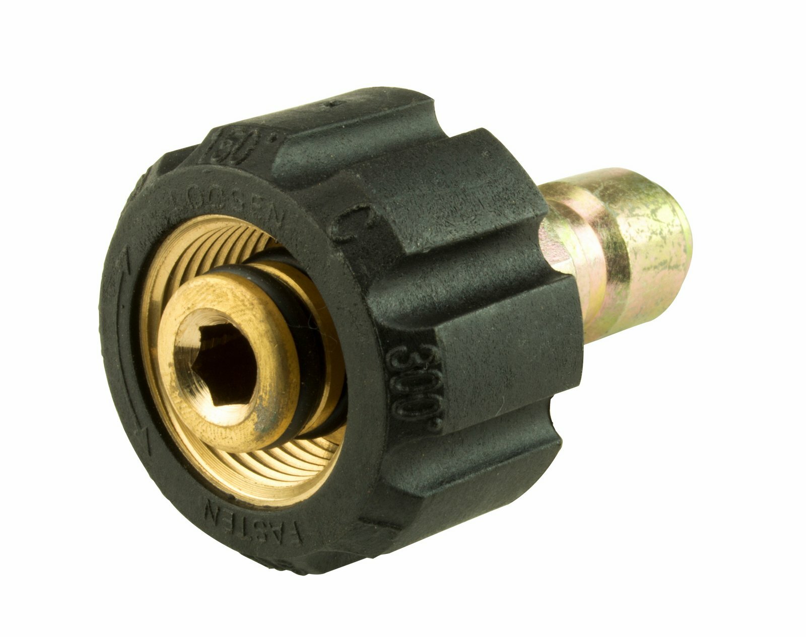 Erie Tools Brass 22mm x 3/8″ Twist Quick Connect Plug Pressure Washer Adapter