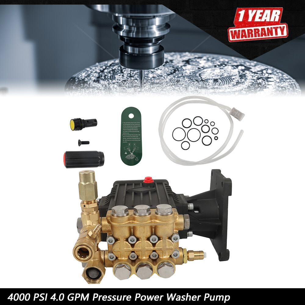 4000 PSI 4.0 GPM Pressure Power Washer Pump 1″ Hollow Shaft Water Pump New