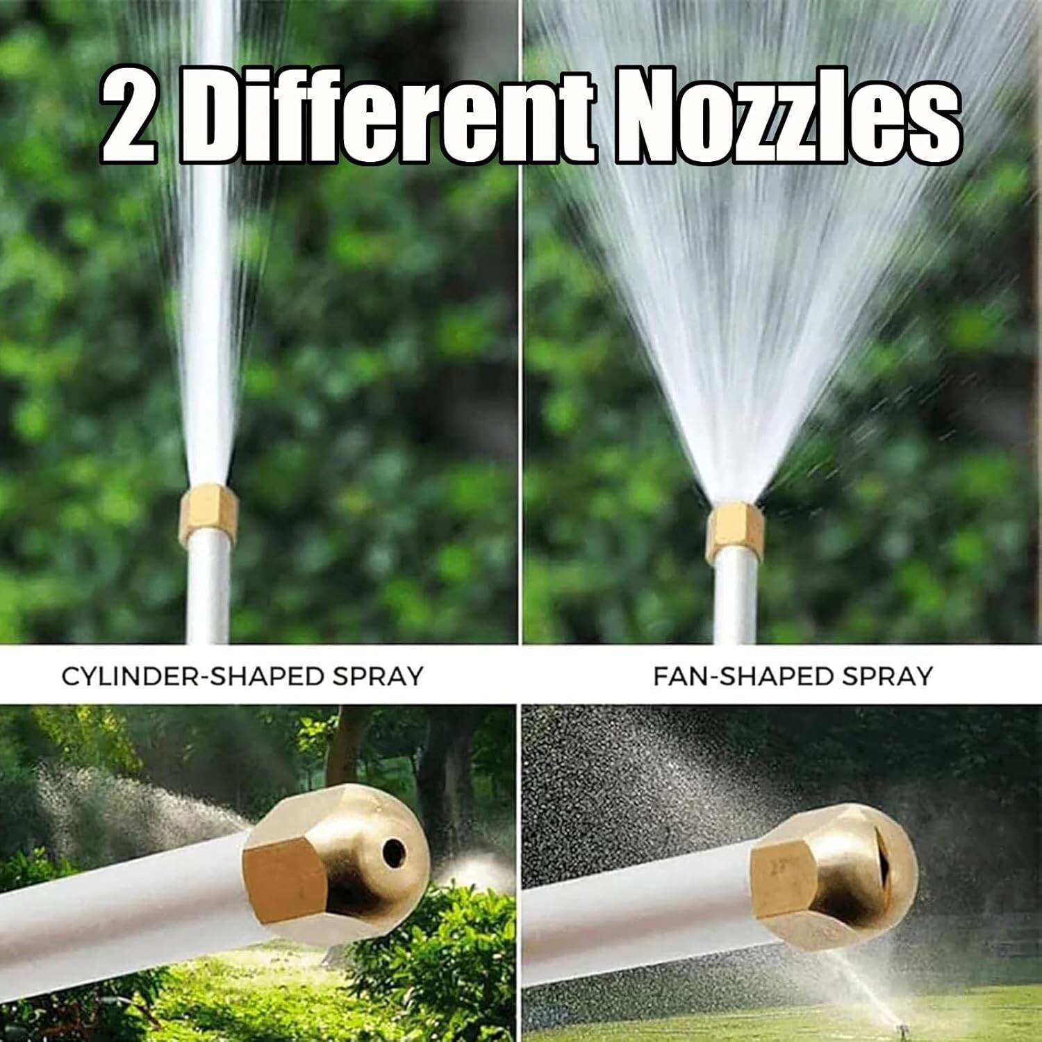 Hydro Jet High Pressure Power Washer Water Spray Gun Nozzle For Garden Car Hose