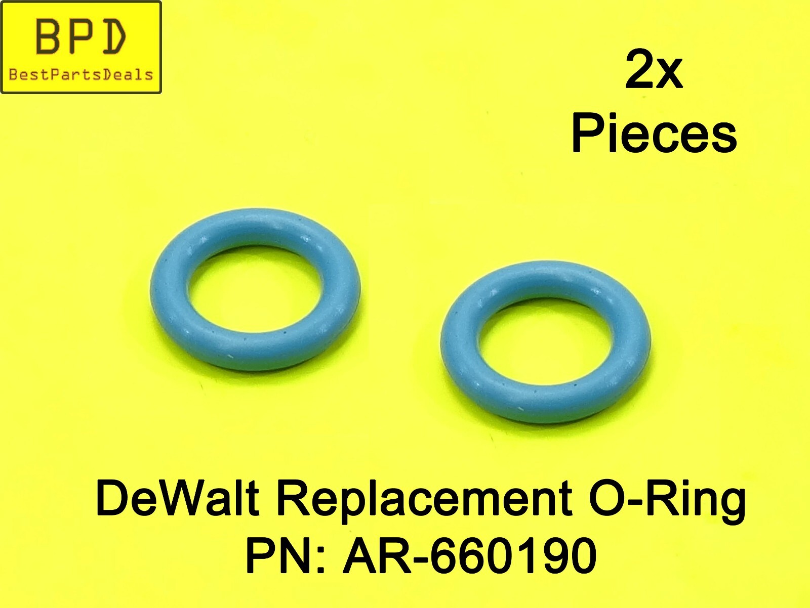 2x Replacement O-ring For DeWalt Pressure Washer FKM Blue PN: AR-660190