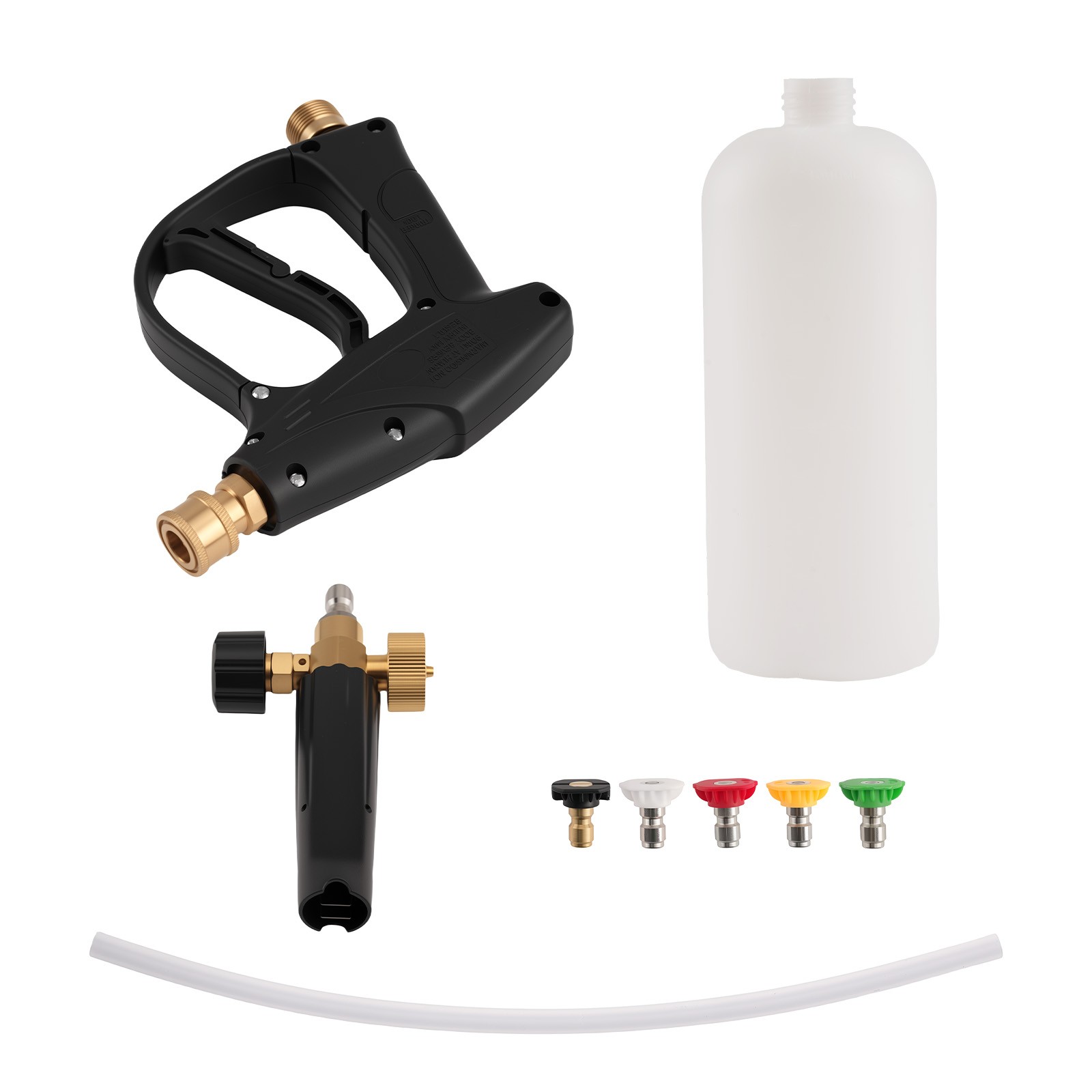 1L Snow Foam Cannon Pressure Washer Spray Gun 1/4″ Quick Connect + 5 Nozzle