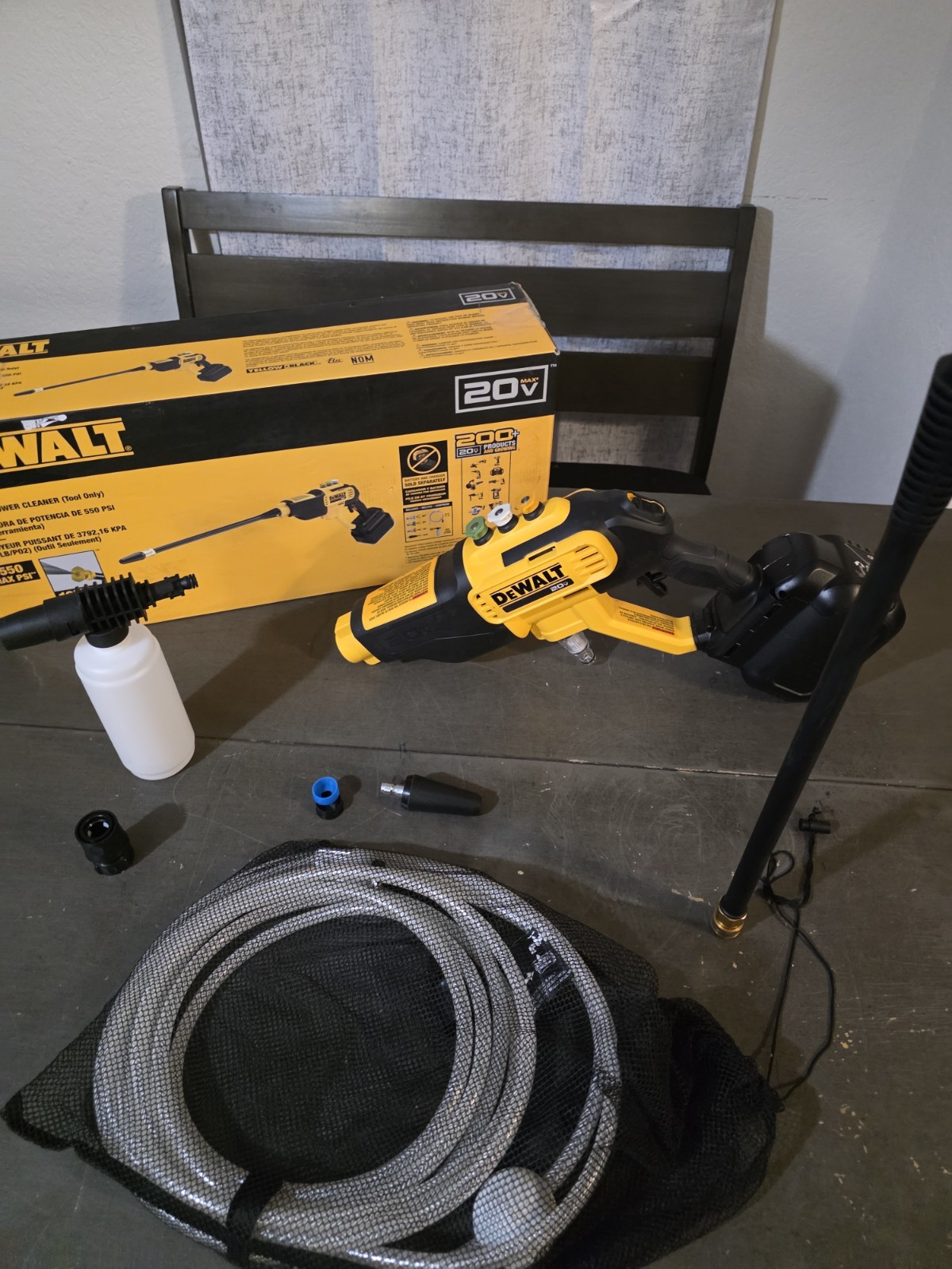 DEWALT 20V MAX 550 PSI Cold Water Power Cleaner (TOOL ONLY) DCPW550B