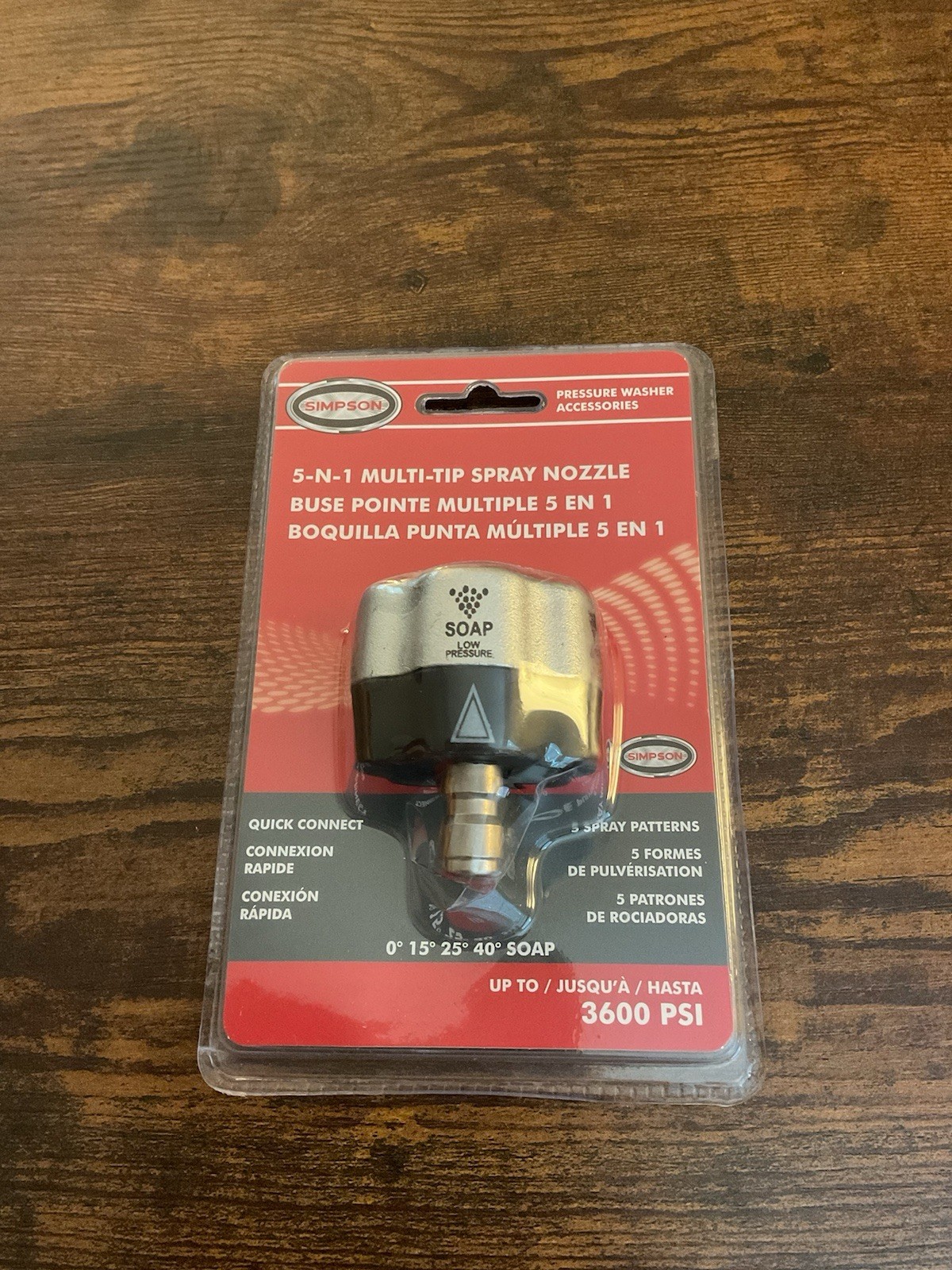 Simpson 5 In 1 Multi-Tip Spray Nozzle Head Pressure Washer Up To 3600 PSI 80142
